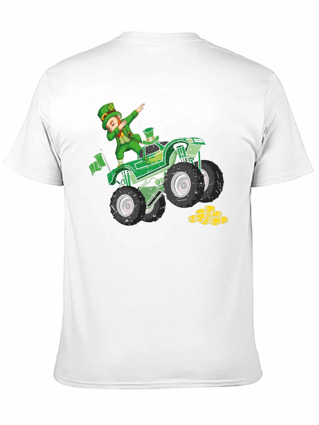 St. Patricks Leprechaun Monster Truck Graphic Tee