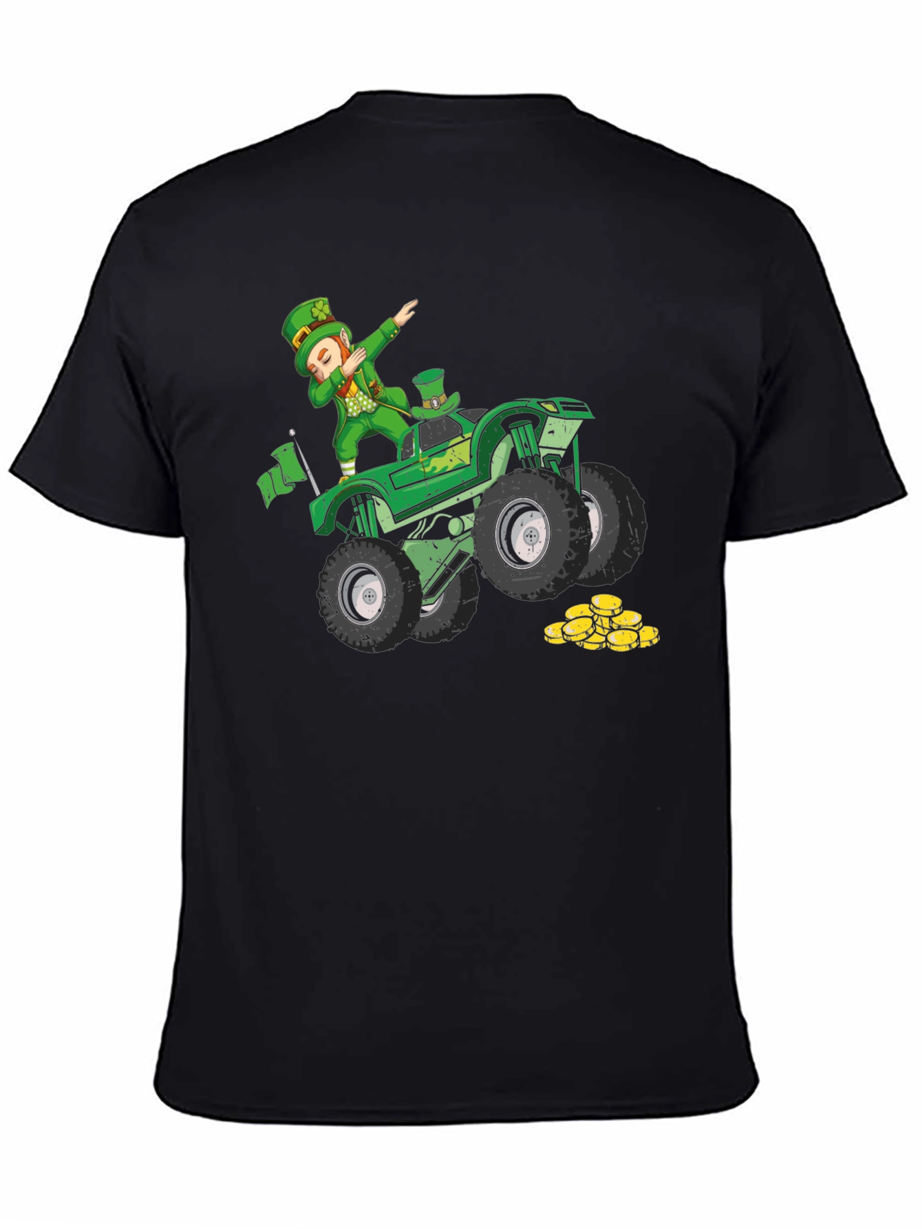 St. Patricks Leprechaun Monster Truck Graphic Tee