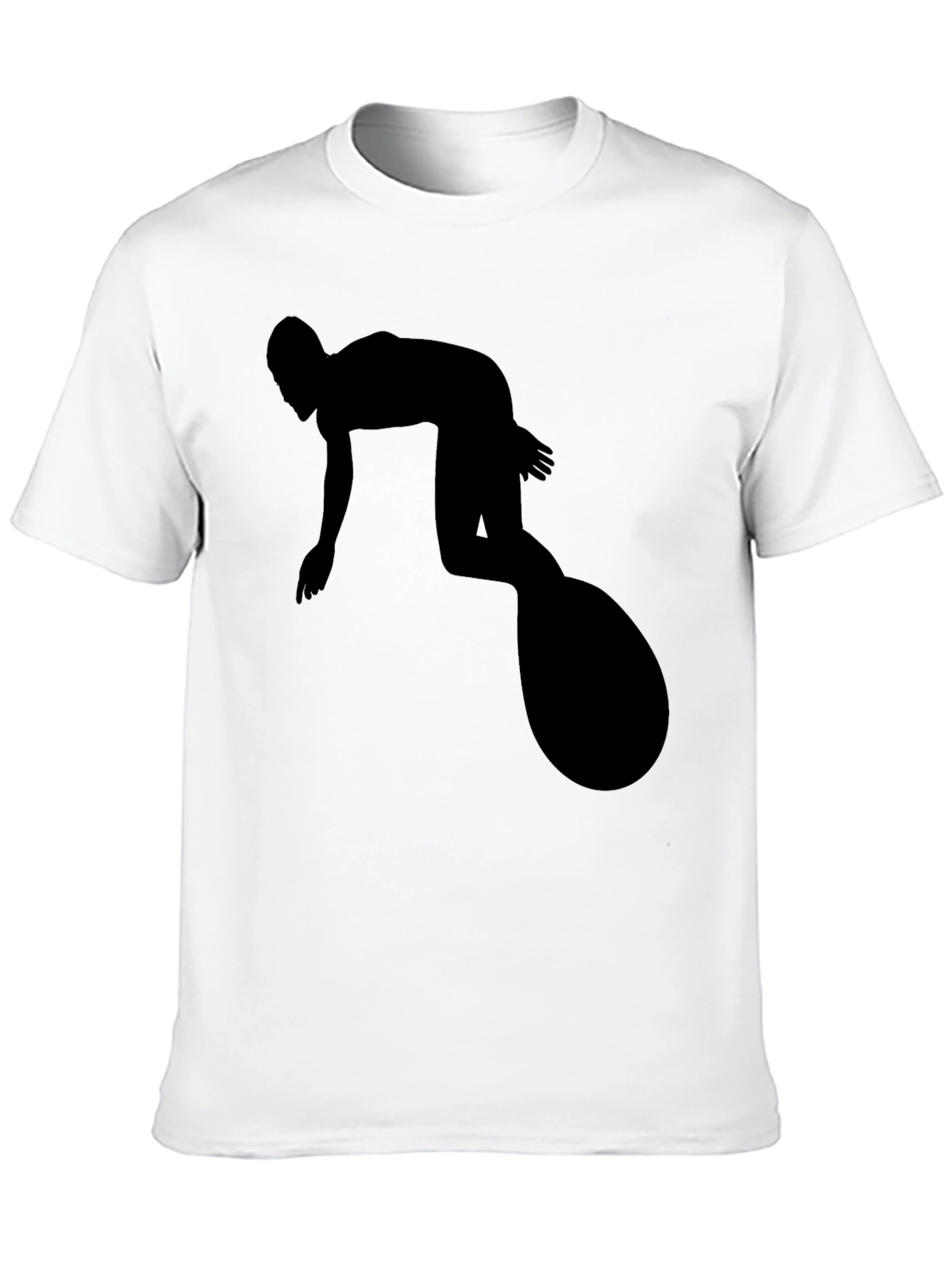Surfer Silhouette Black T-Shirt
