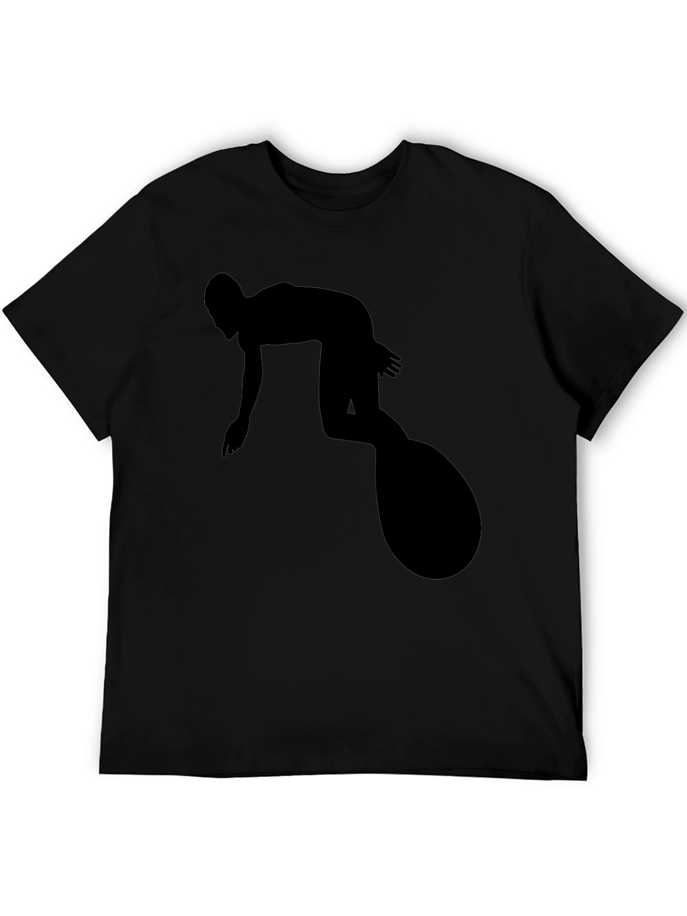 Surfer Silhouette Black T-Shirt