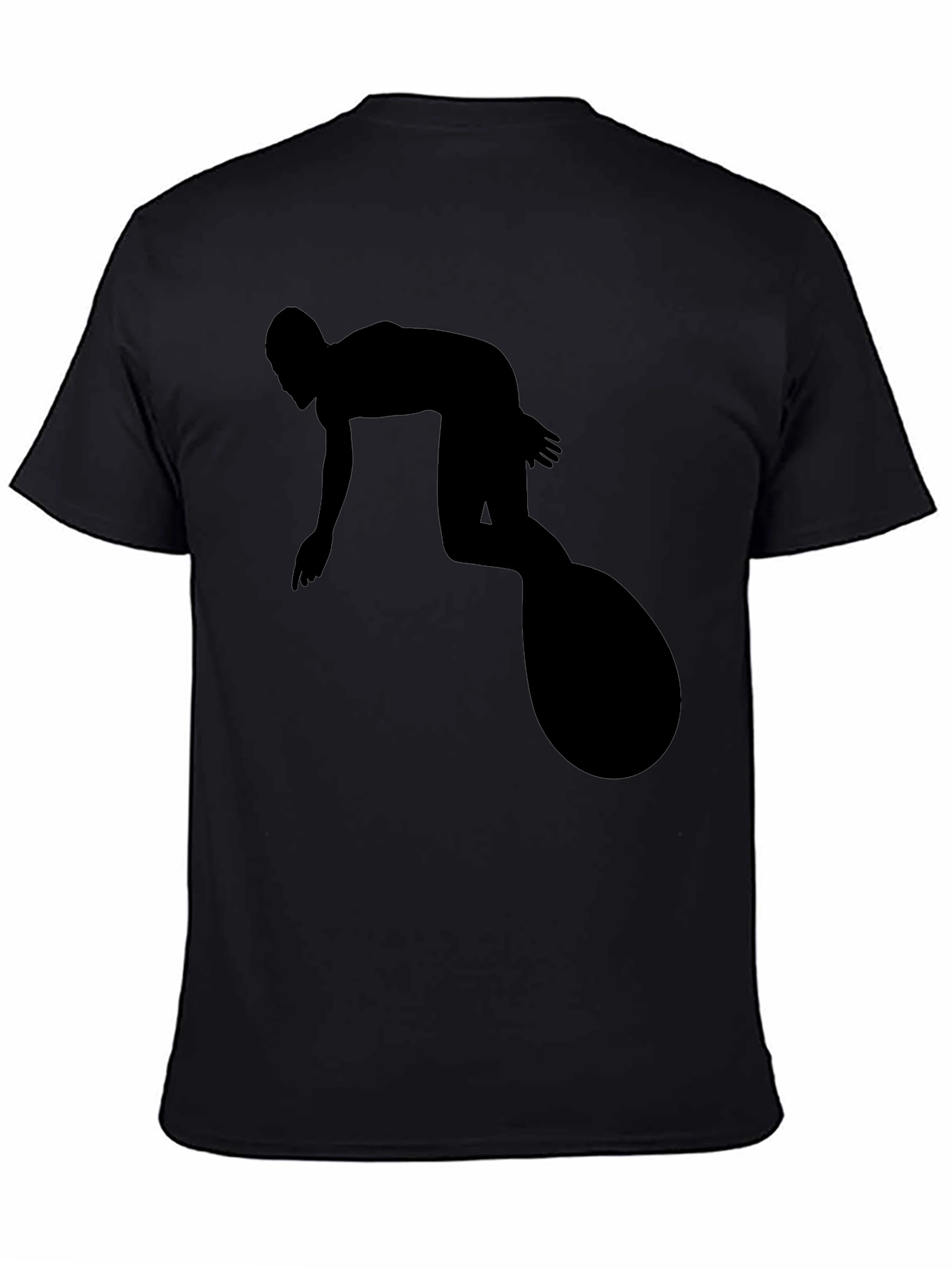 Surfer Silhouette Black T-Shirt