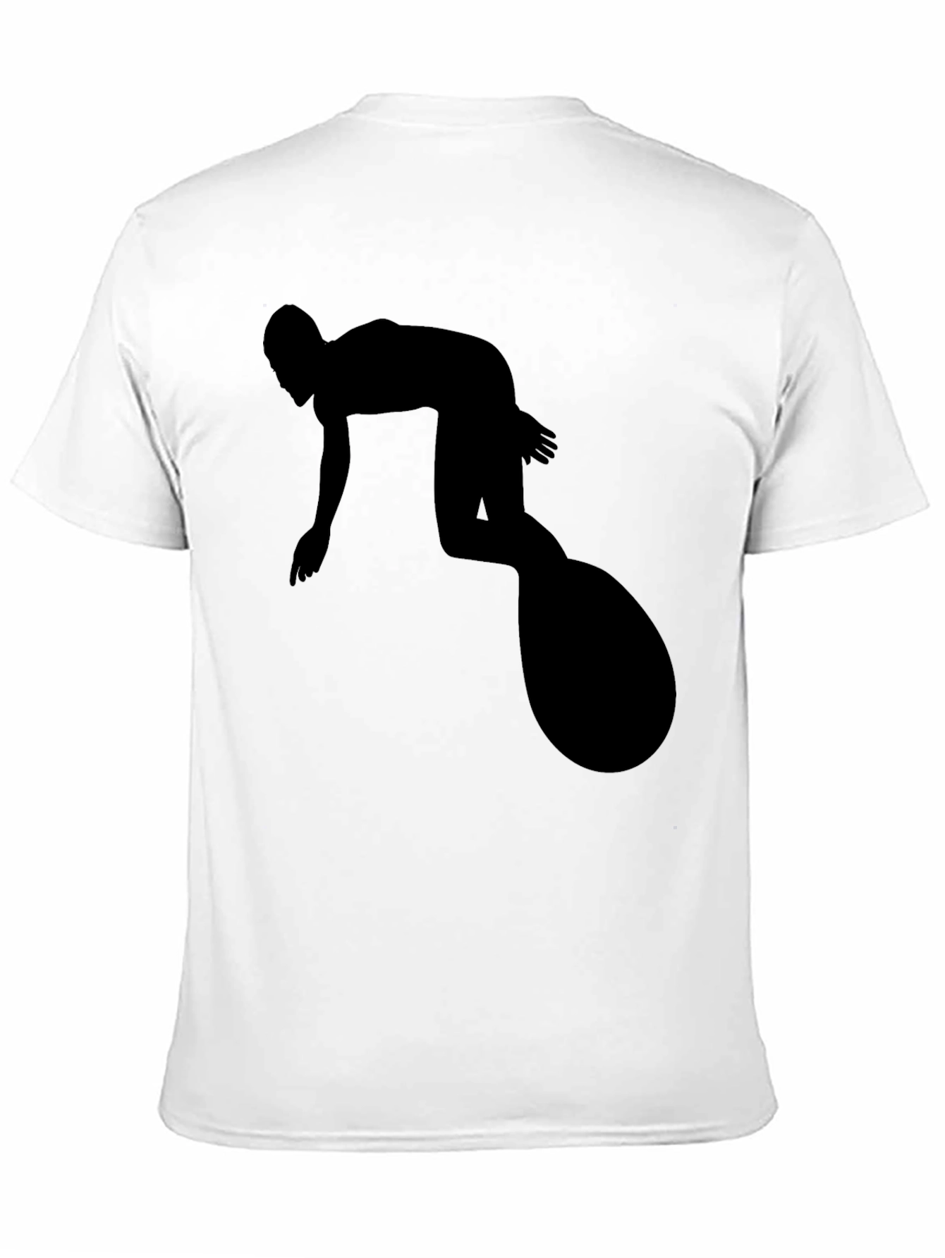 Surfer Silhouette Black T-Shirt