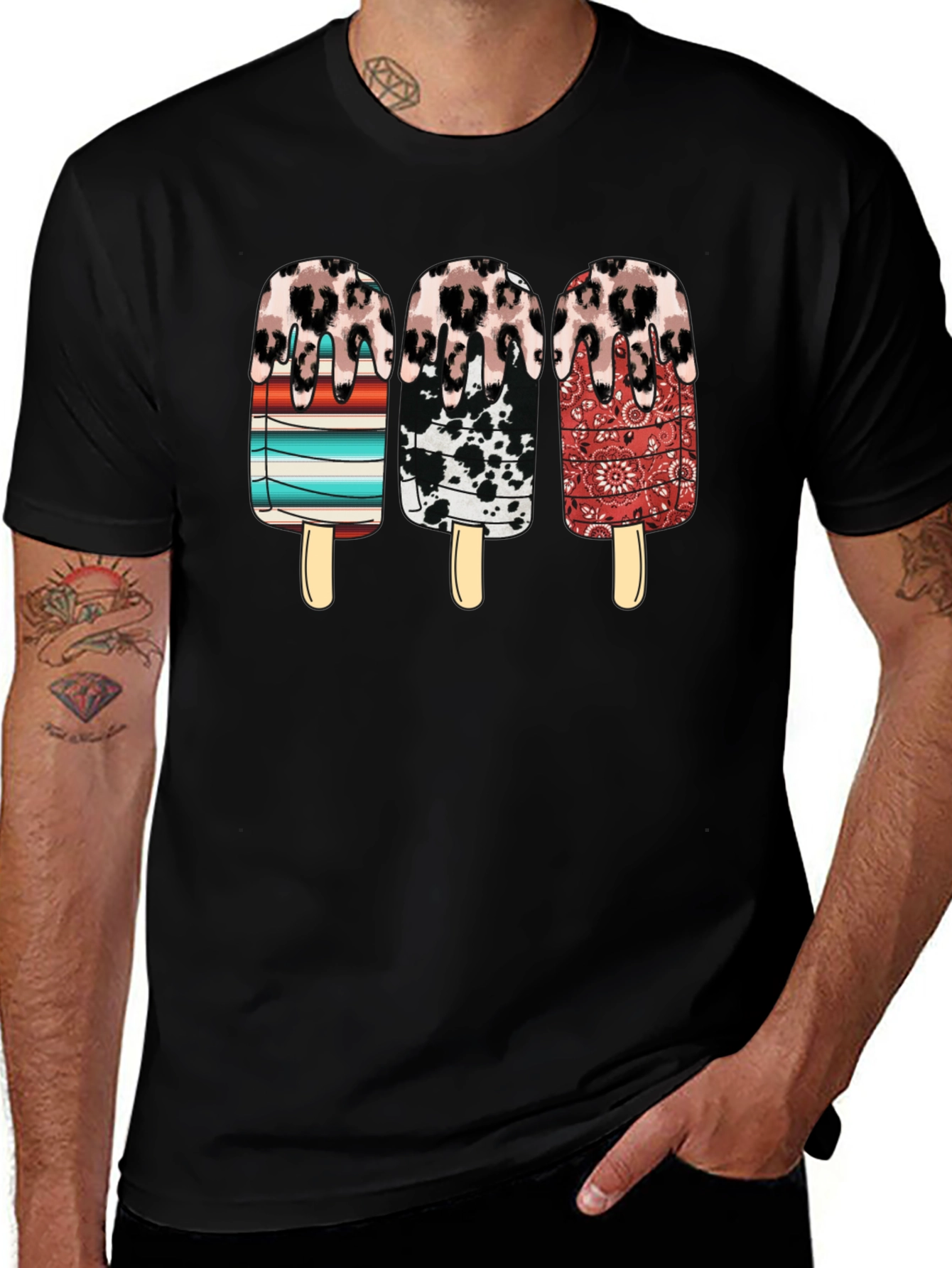 Western Ice Cream Popsicle Graphic Tee