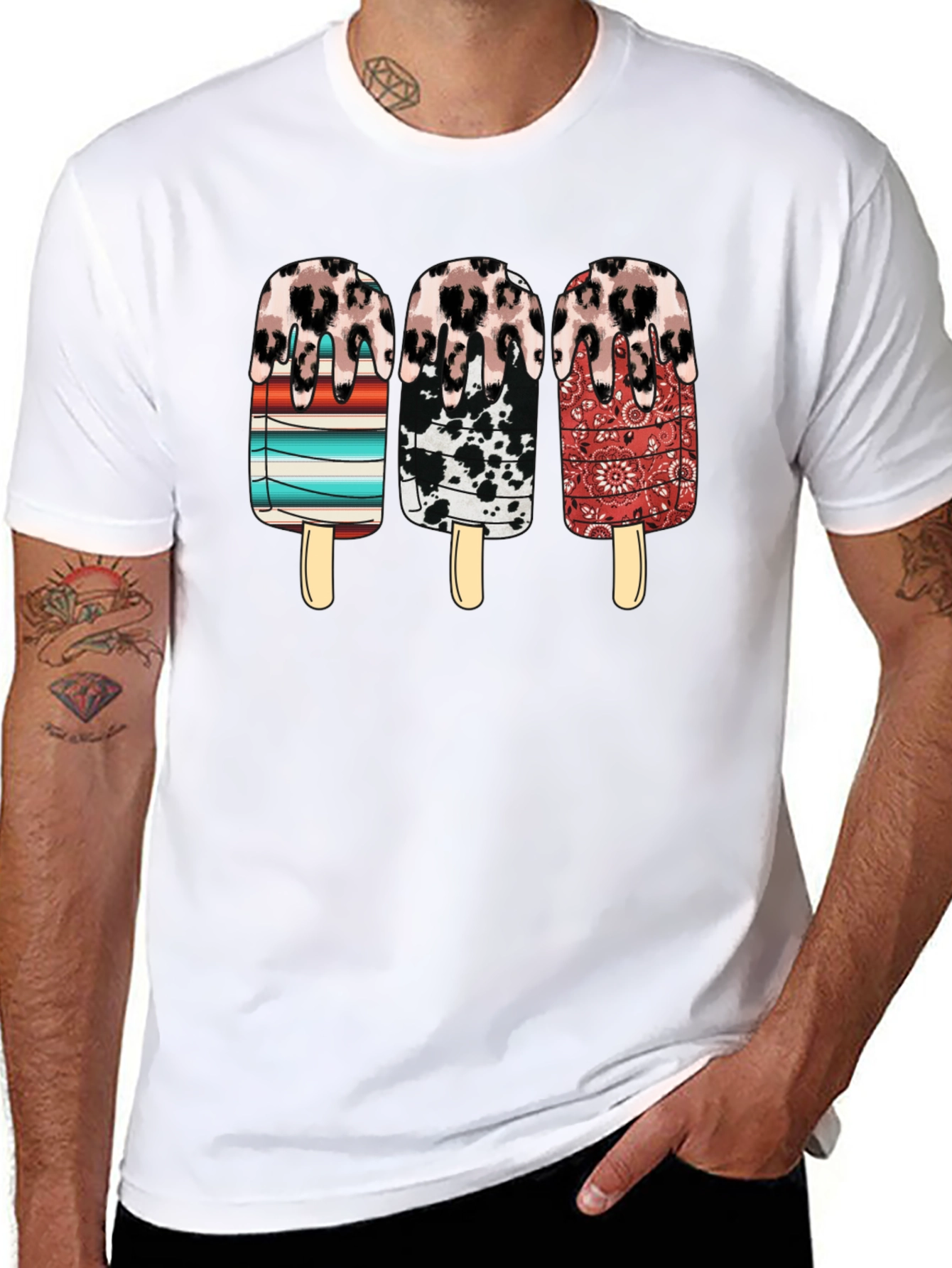 Western Ice Cream Popsicle Graphic Tee