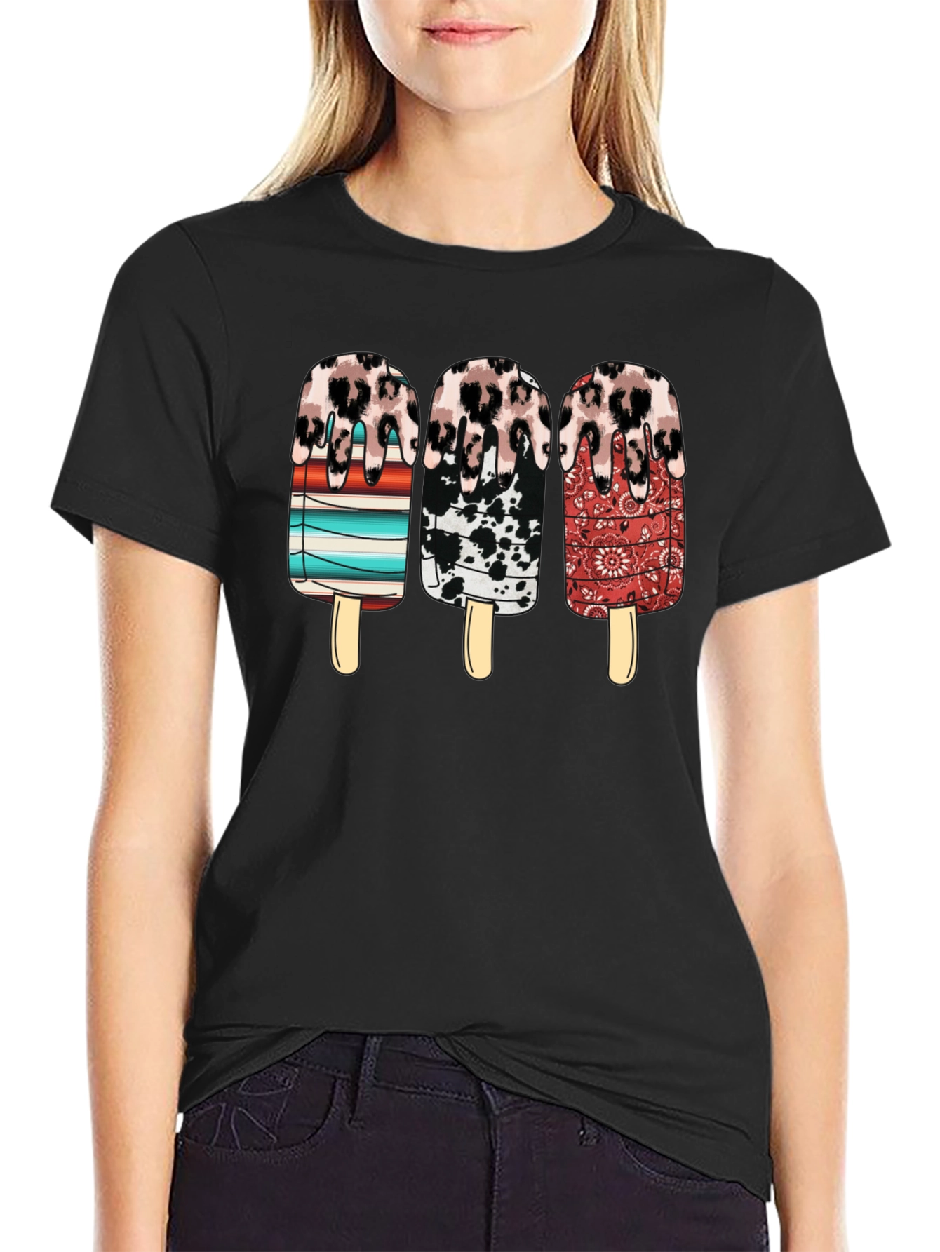 Western Ice Cream Popsicle Graphic Tee