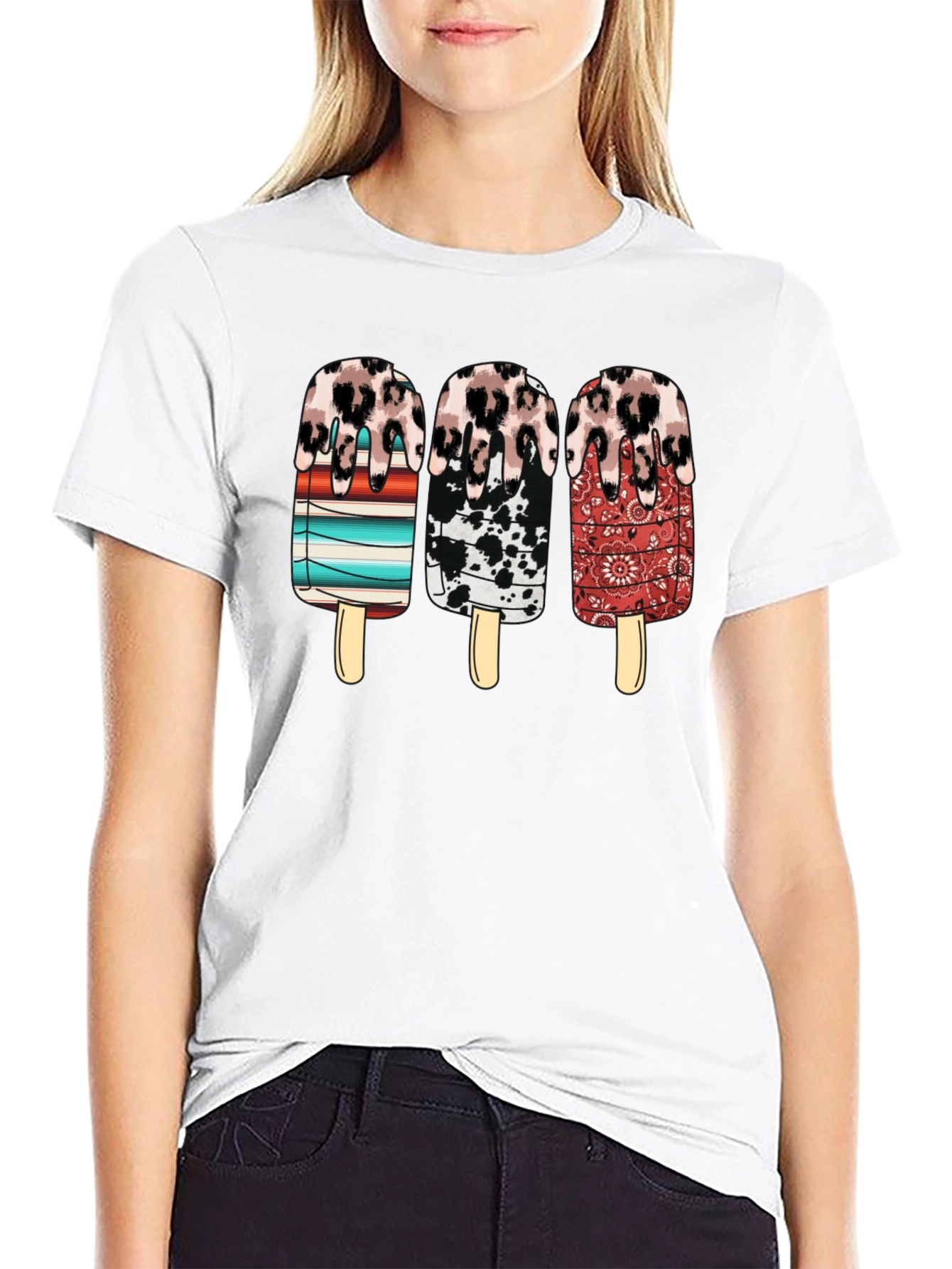 Western Ice Cream Popsicle Graphic Tee