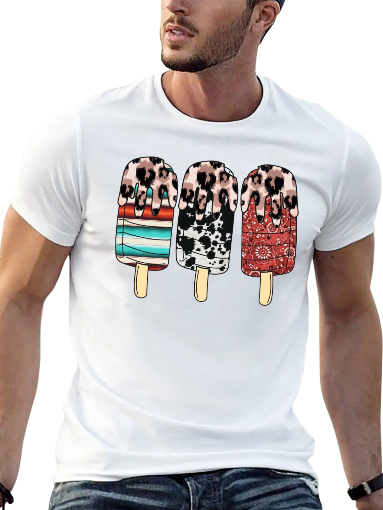 Western Ice Cream Popsicle Graphic Tee