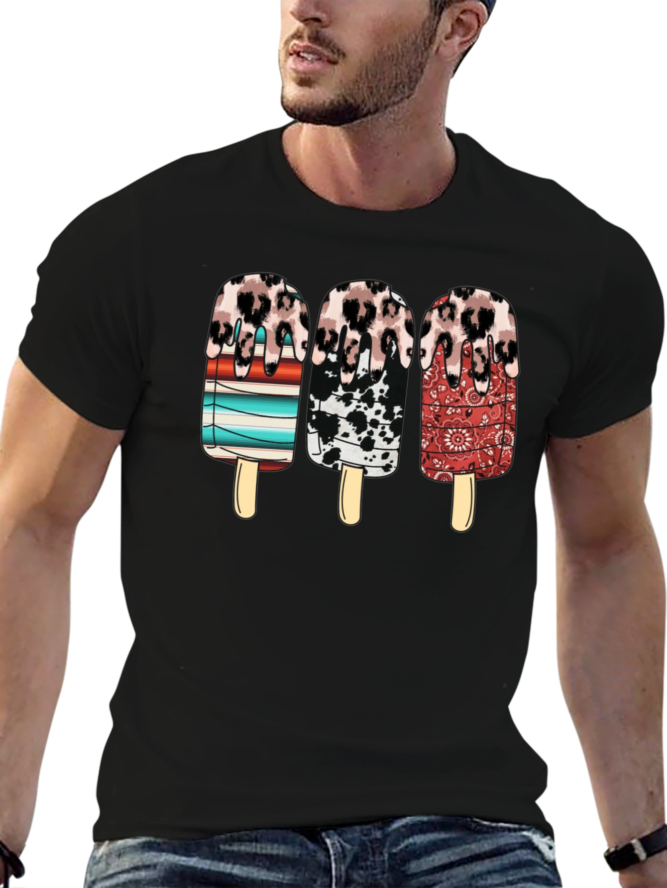 Western Ice Cream Popsicle Graphic Tee