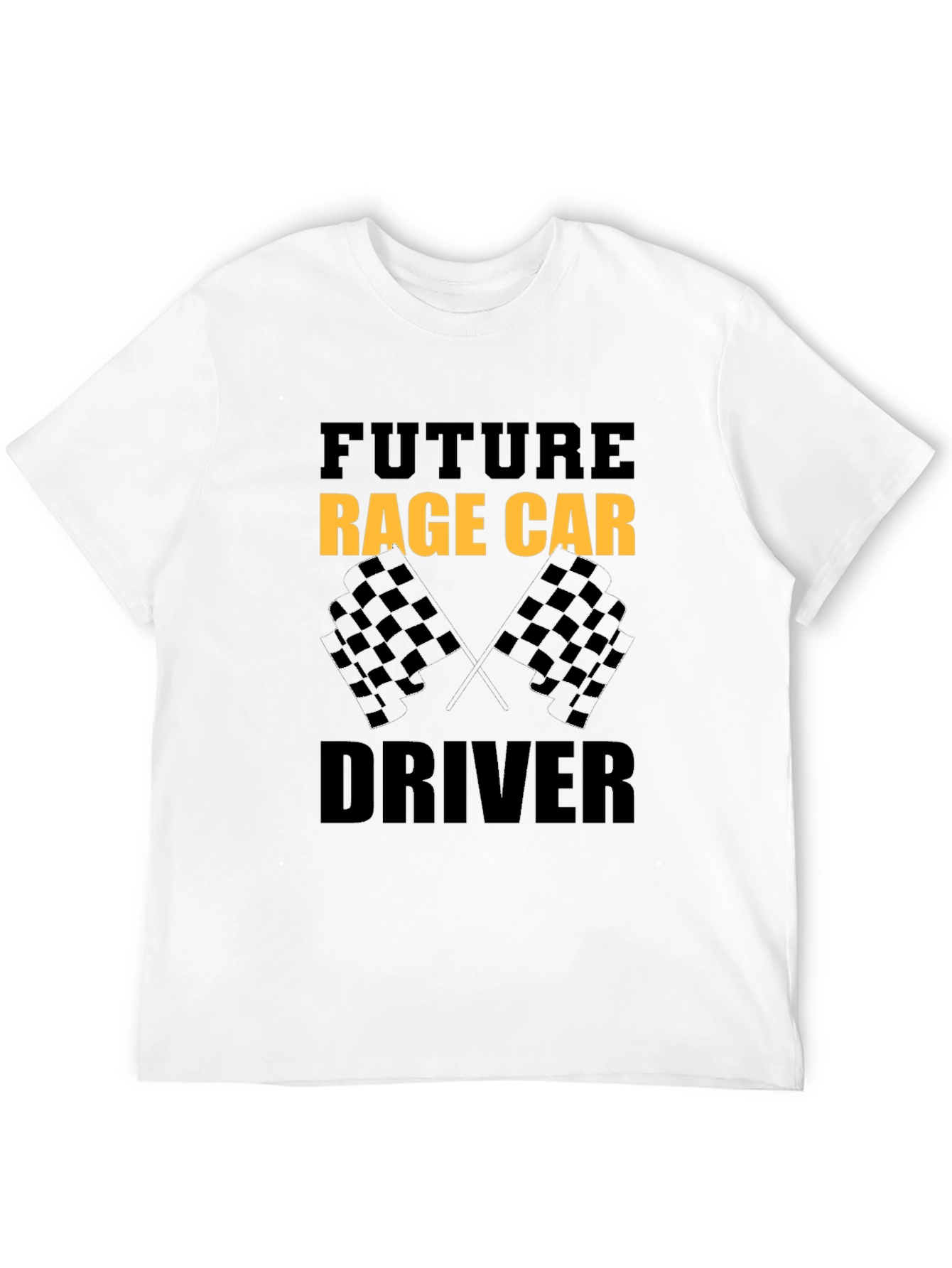 Future Rage Car Driver Black T-Shirt