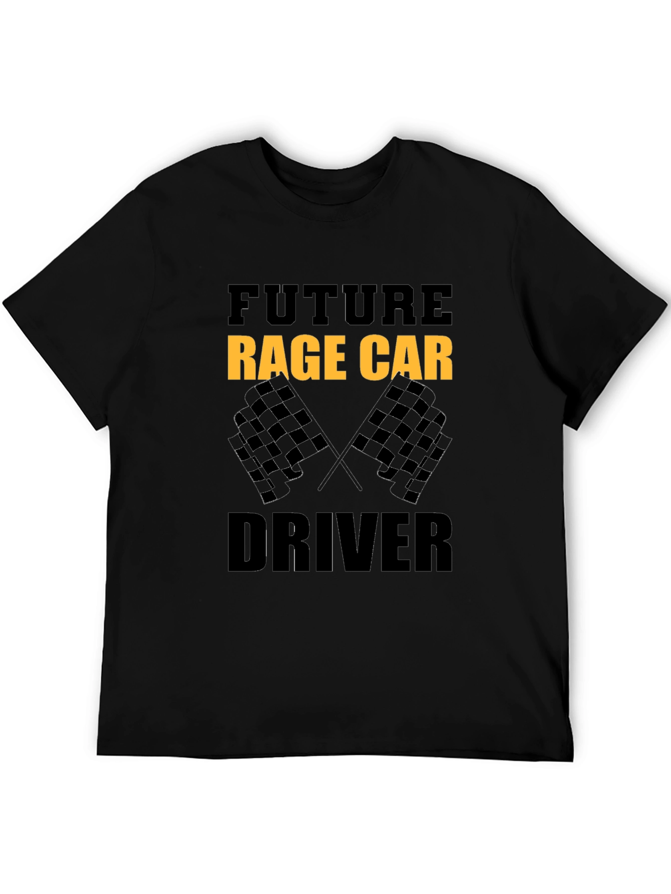 Future Rage Car Driver Black T-Shirt