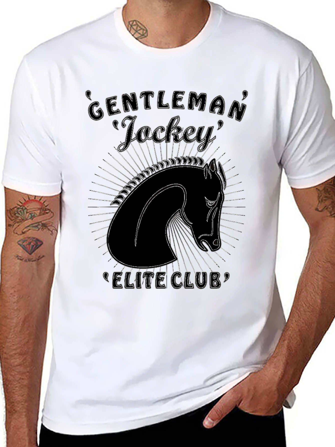Gentleman Jockey Elite Club Black T-Shirt