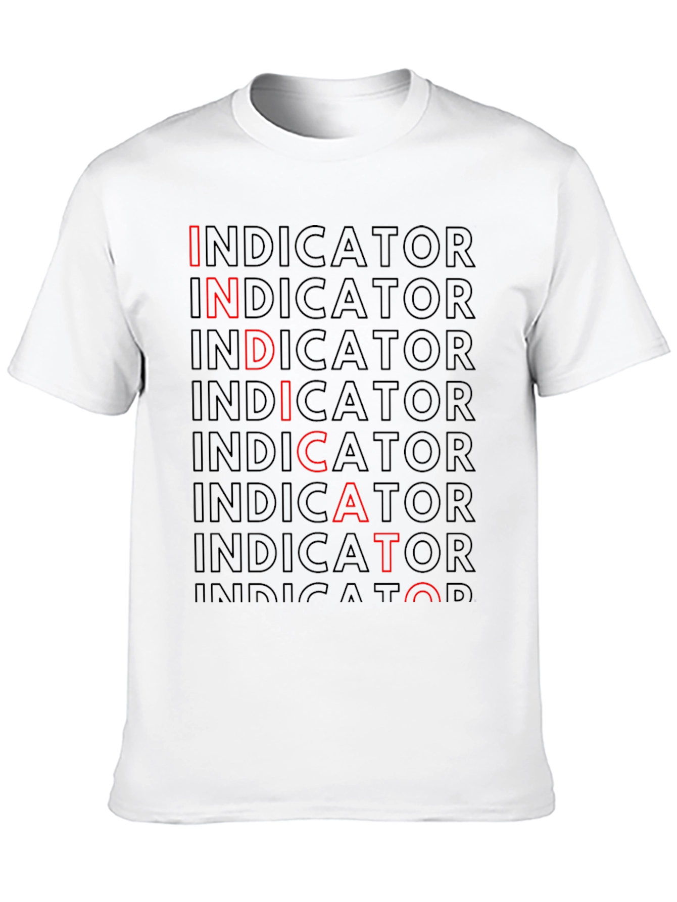 Indicator Pattern Graphic Tee - Black