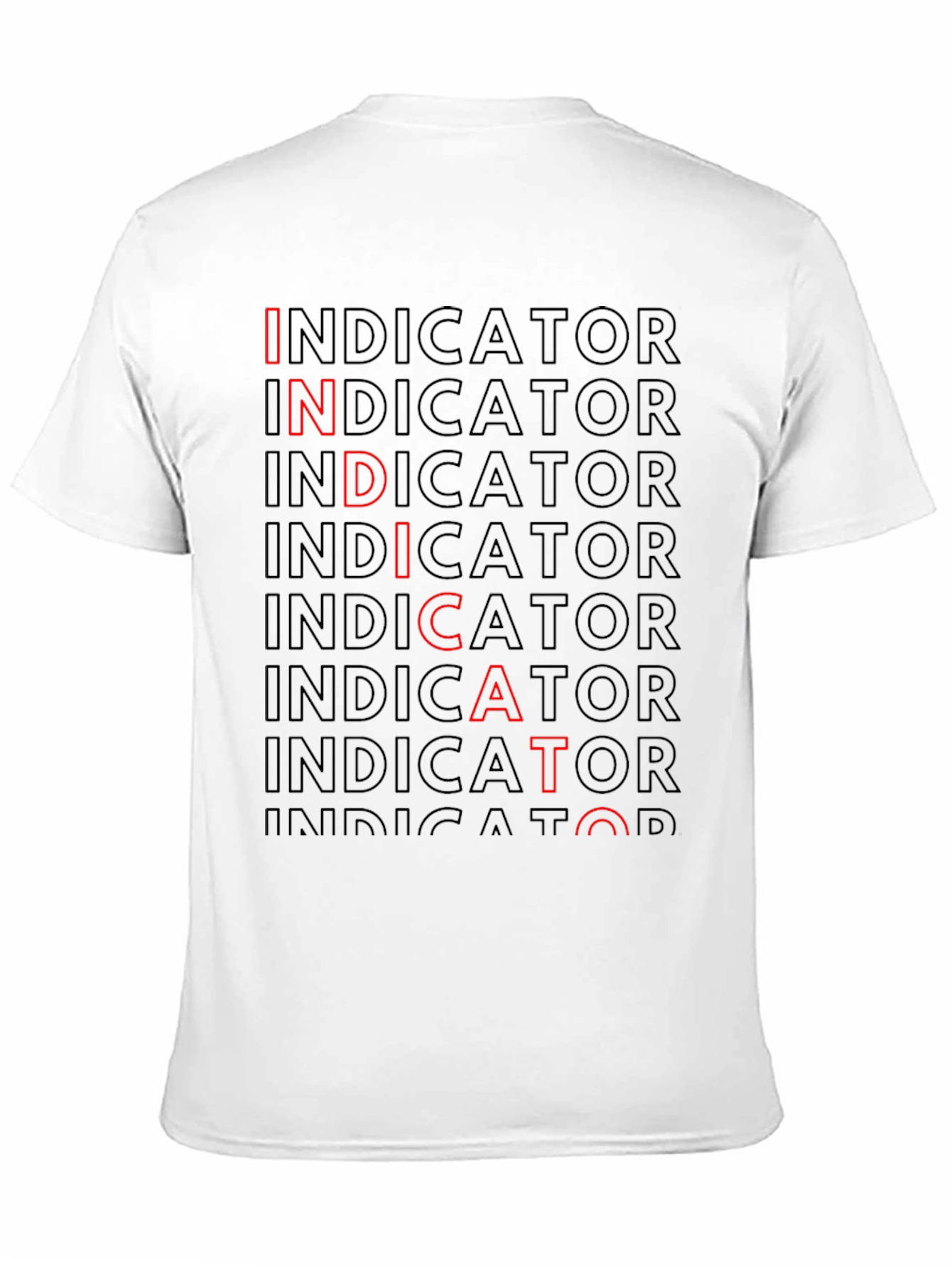 Indicator Pattern Graphic Tee - Black