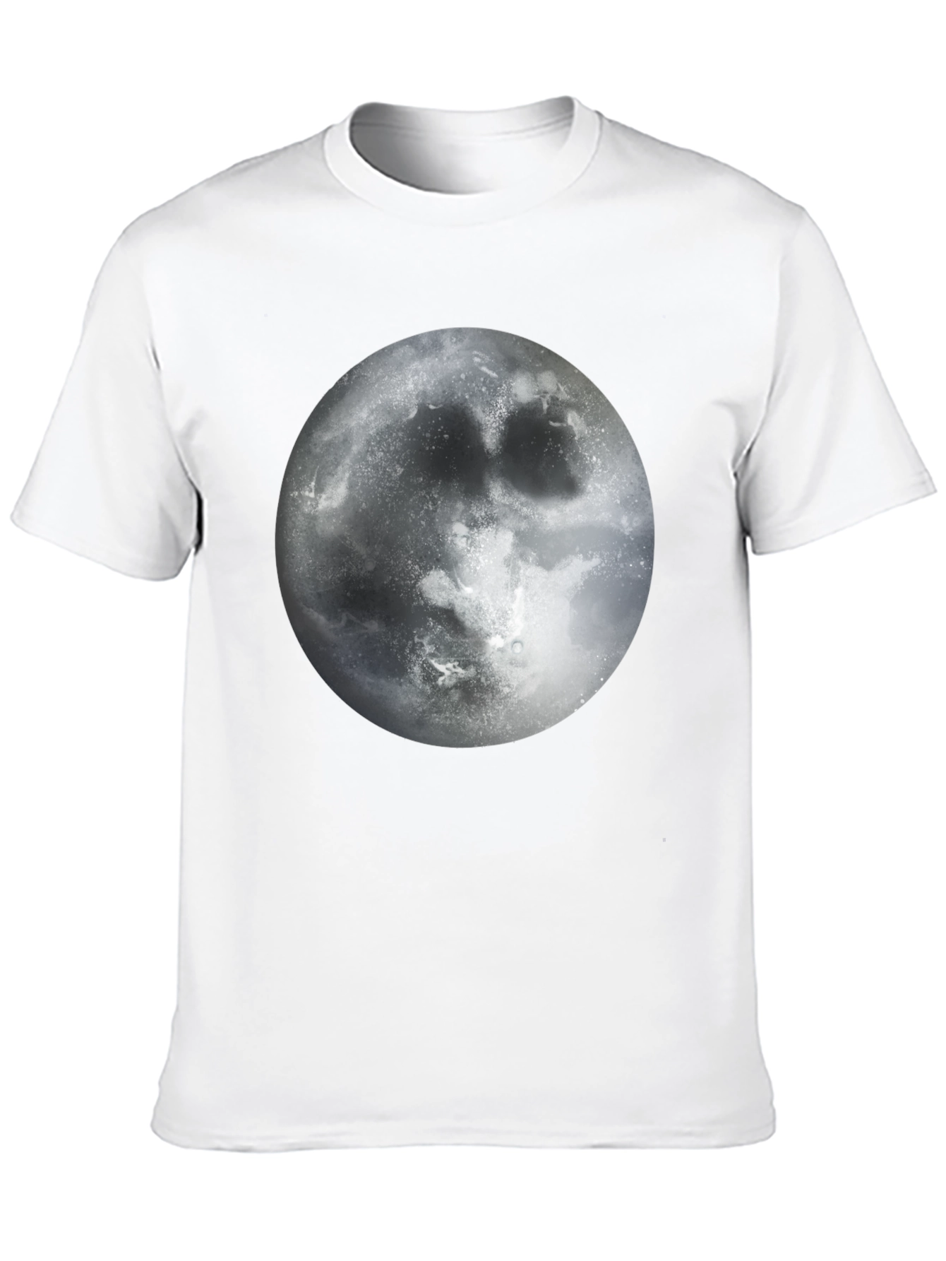Moon Graphic Black T-Shirt - Lunar Design Tee