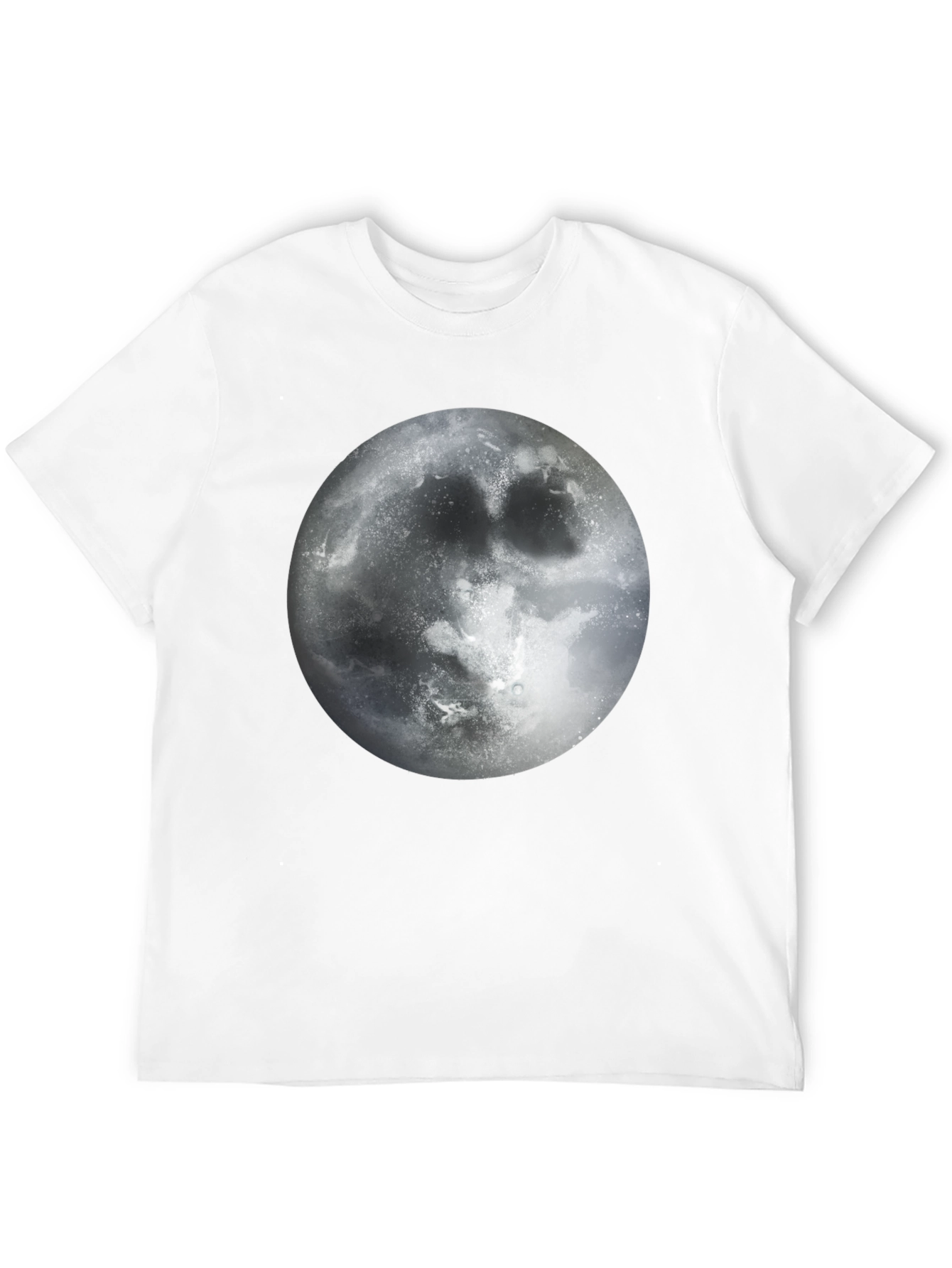 Moon Graphic Black T-Shirt - Lunar Design Tee