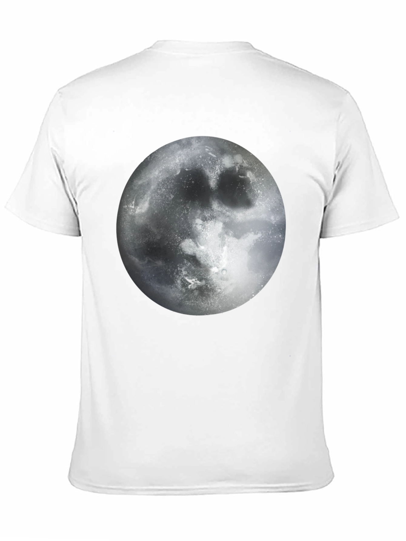 Moon Graphic Black T-Shirt - Lunar Design Tee
