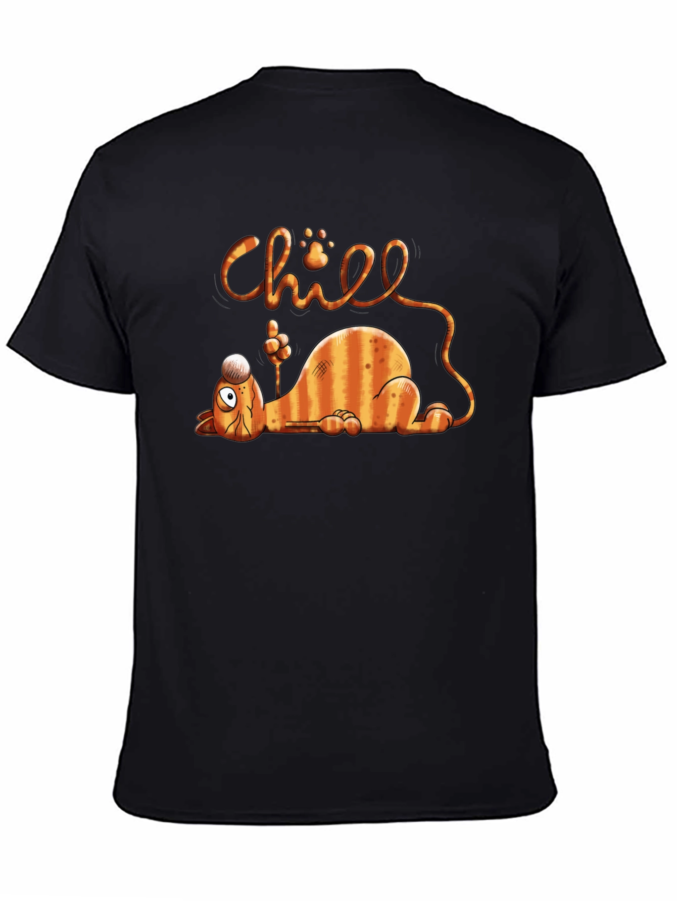 Chill Cat Graphic T-Shirt - Relaxed Fit