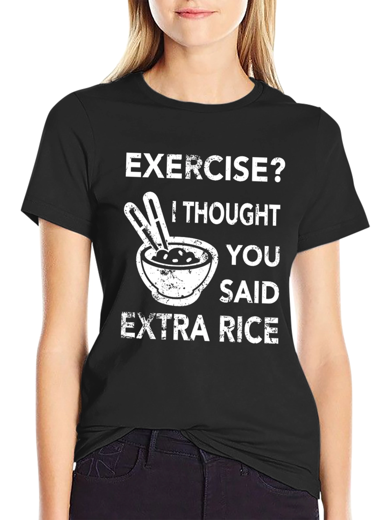 Exercise? Extra Rice T-Shirt