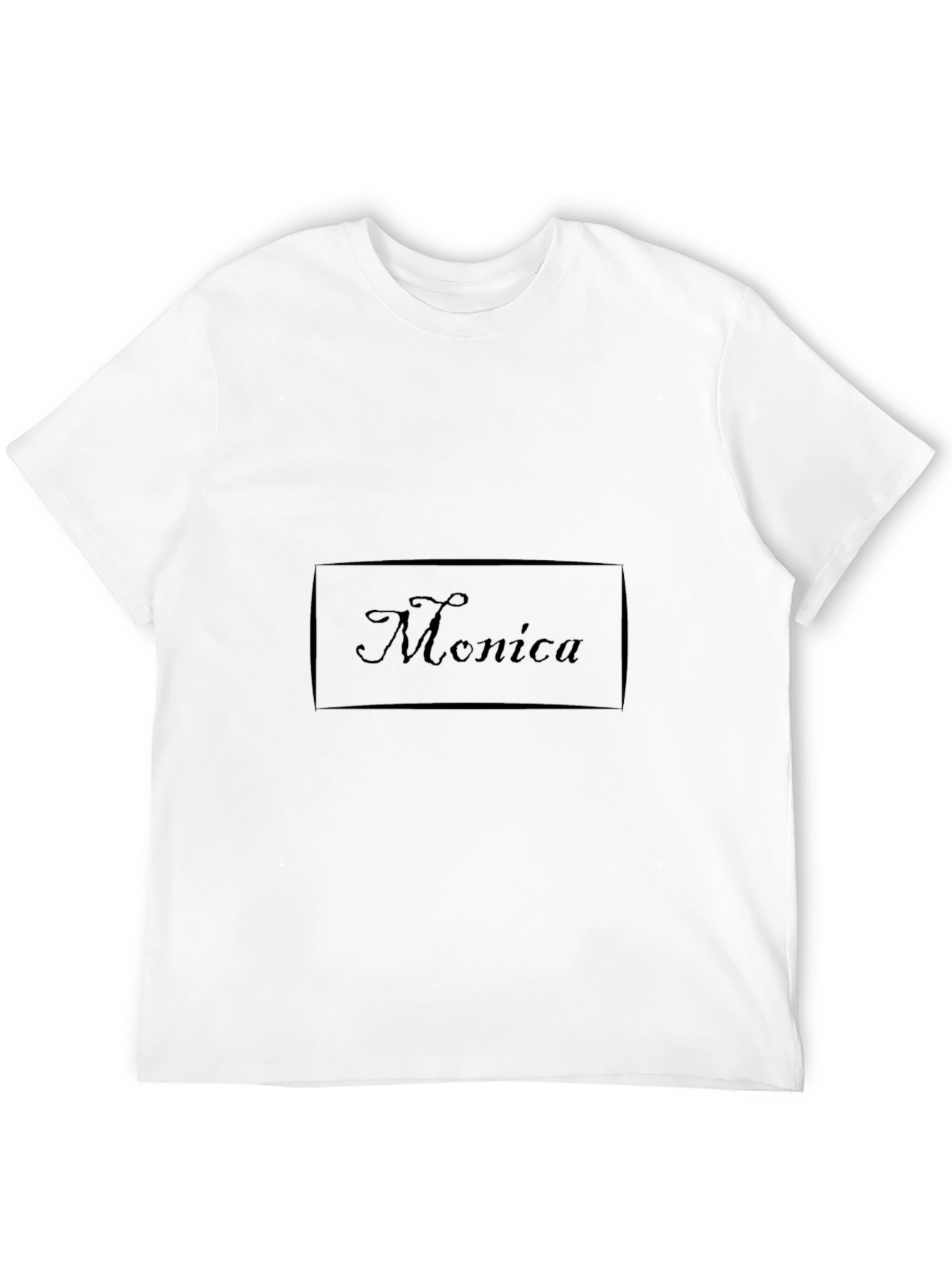 Personalized Monica Black T-Shirt