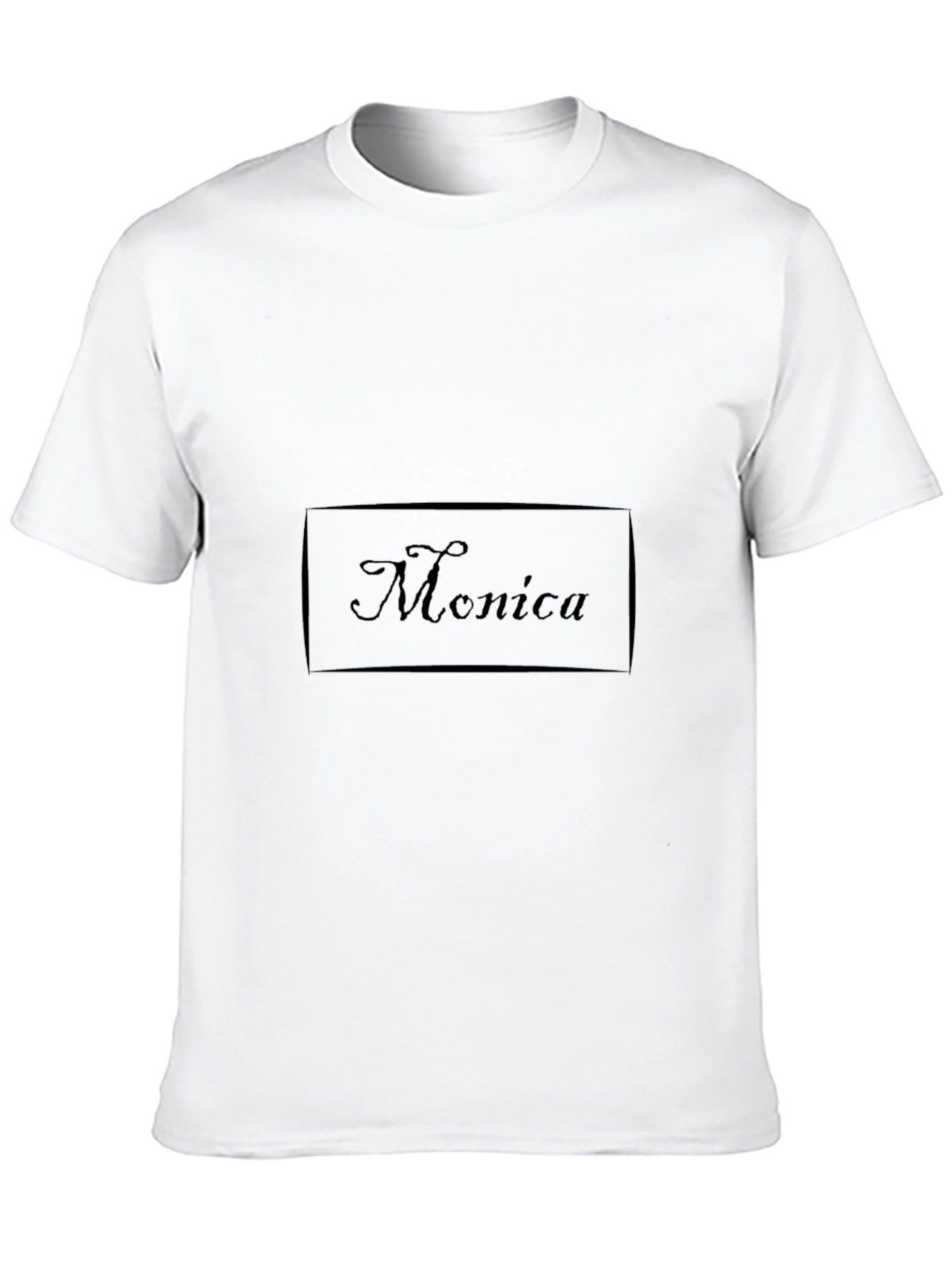 Personalized Monica Black T-Shirt