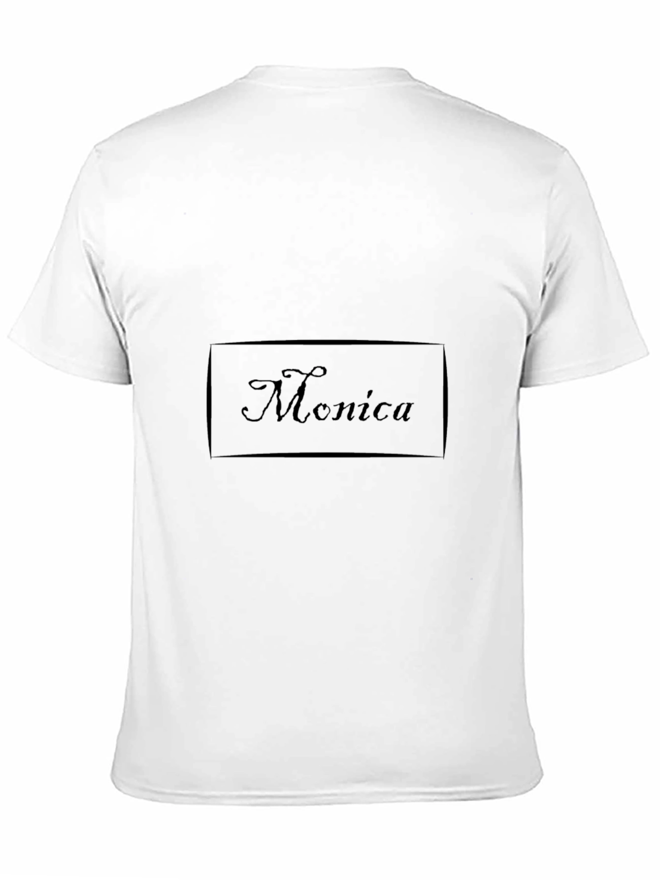 Personalized Monica Black T-Shirt
