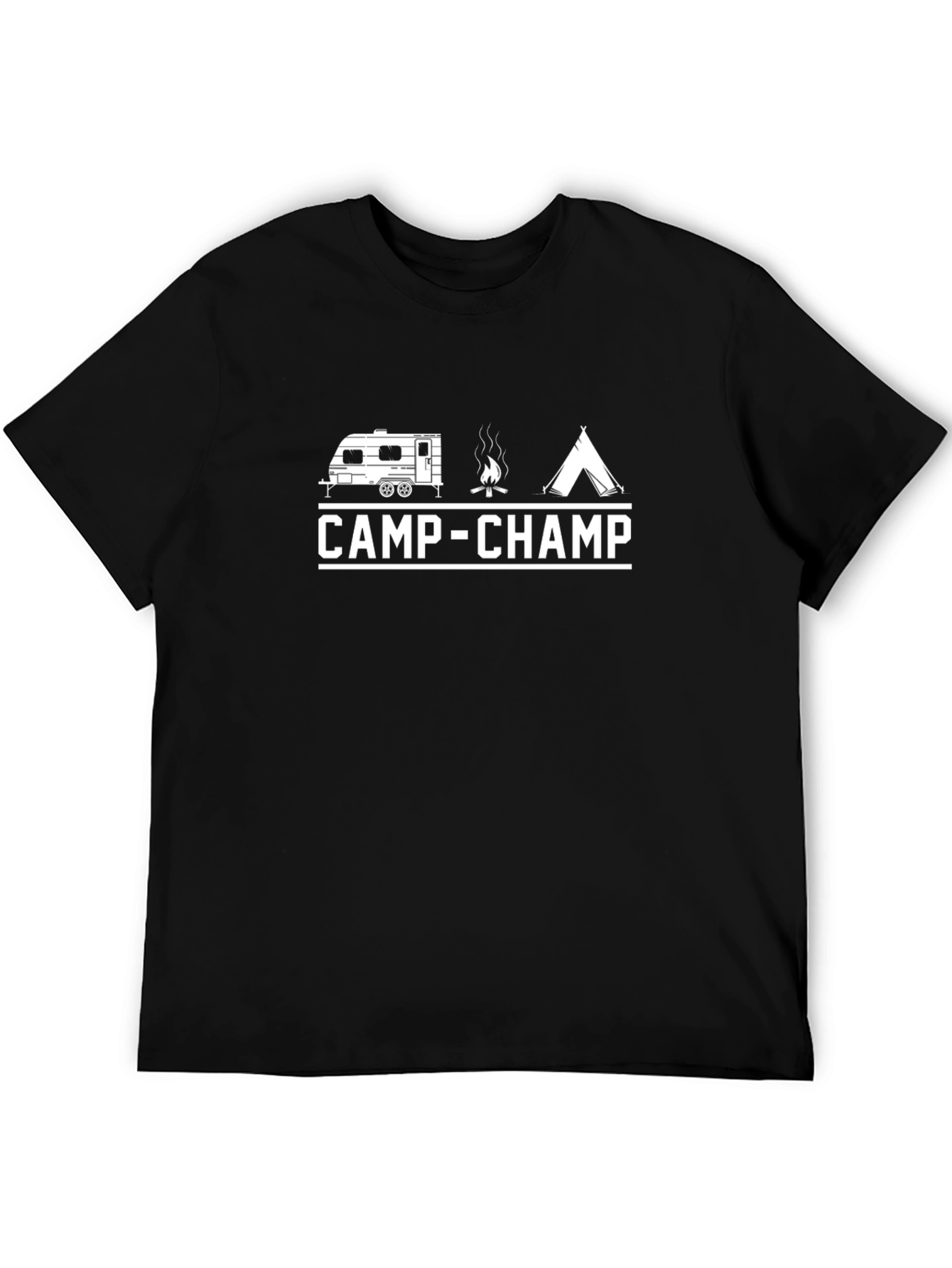 Camp-Champ Black Graphic Tee