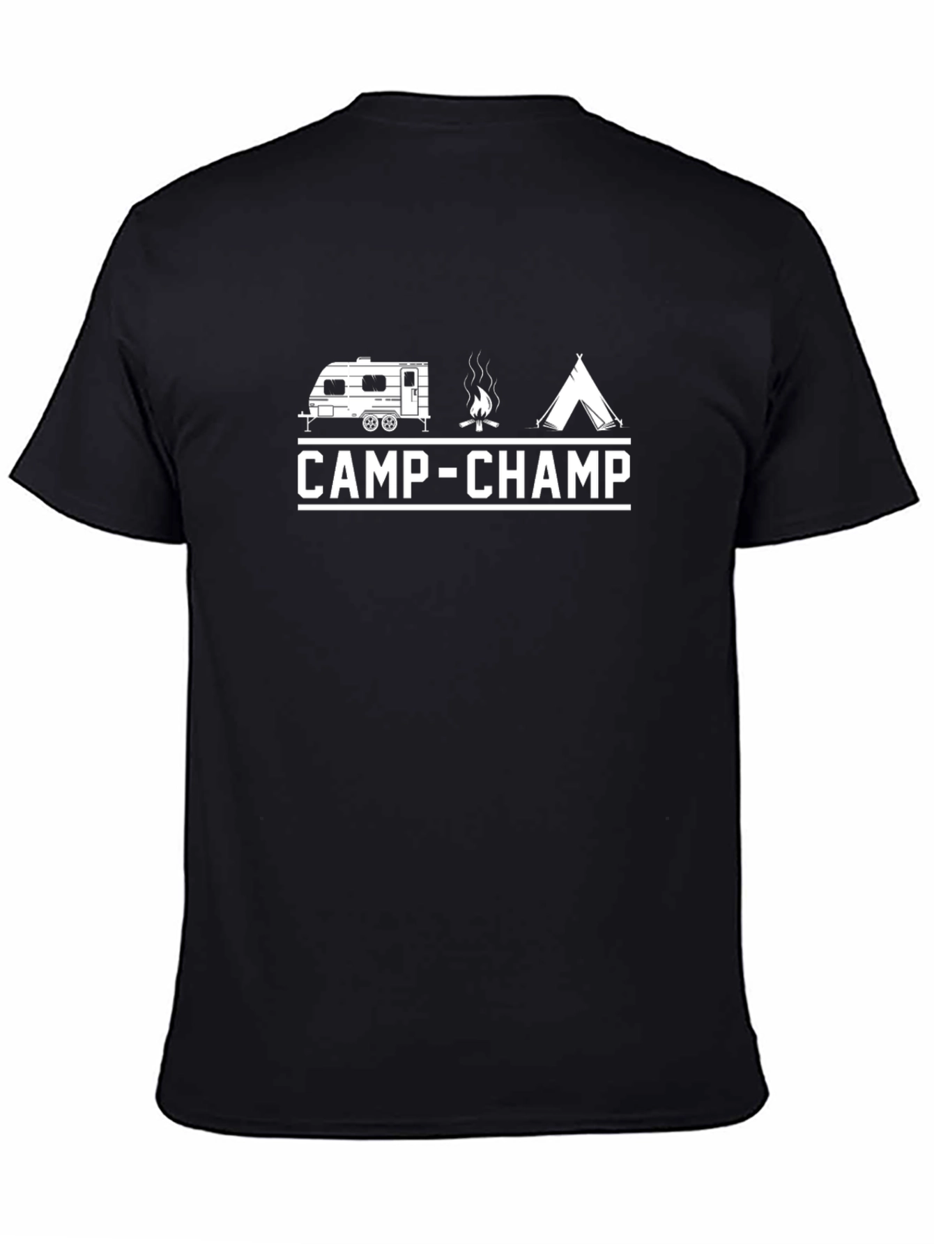 Camp-Champ Black Graphic Tee