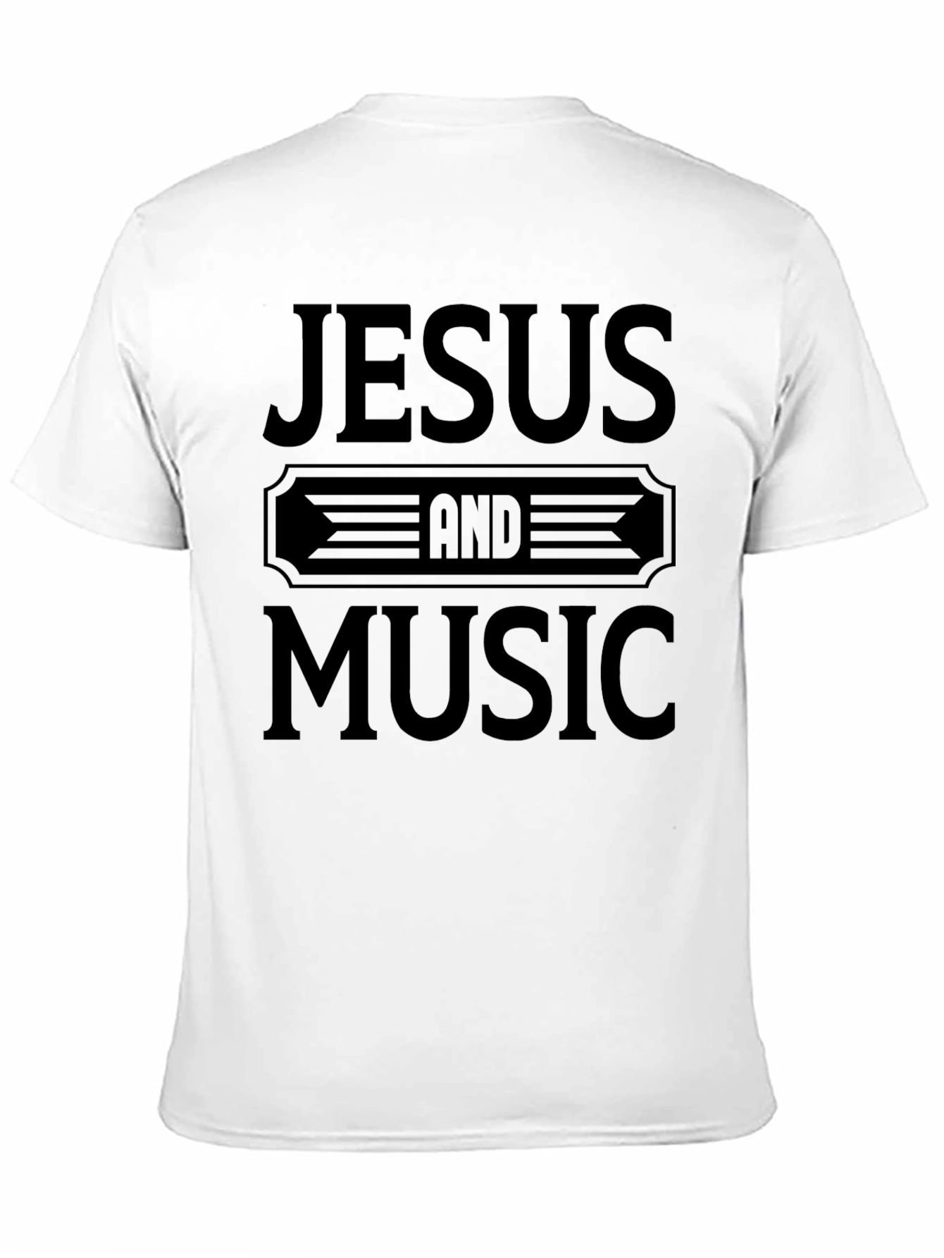 Jesus and Music Black T-Shirt
