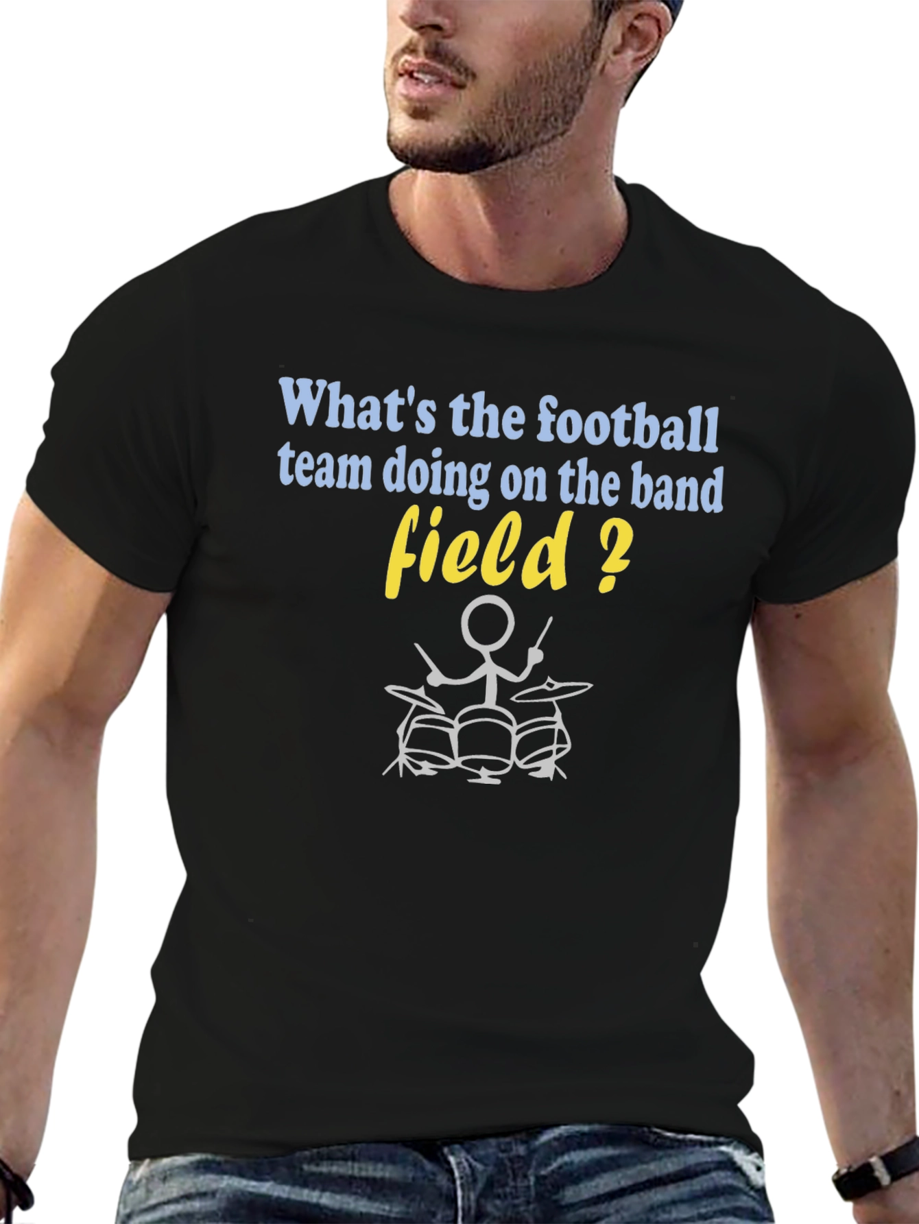 Funny Football Team on Band Field T-Shirt