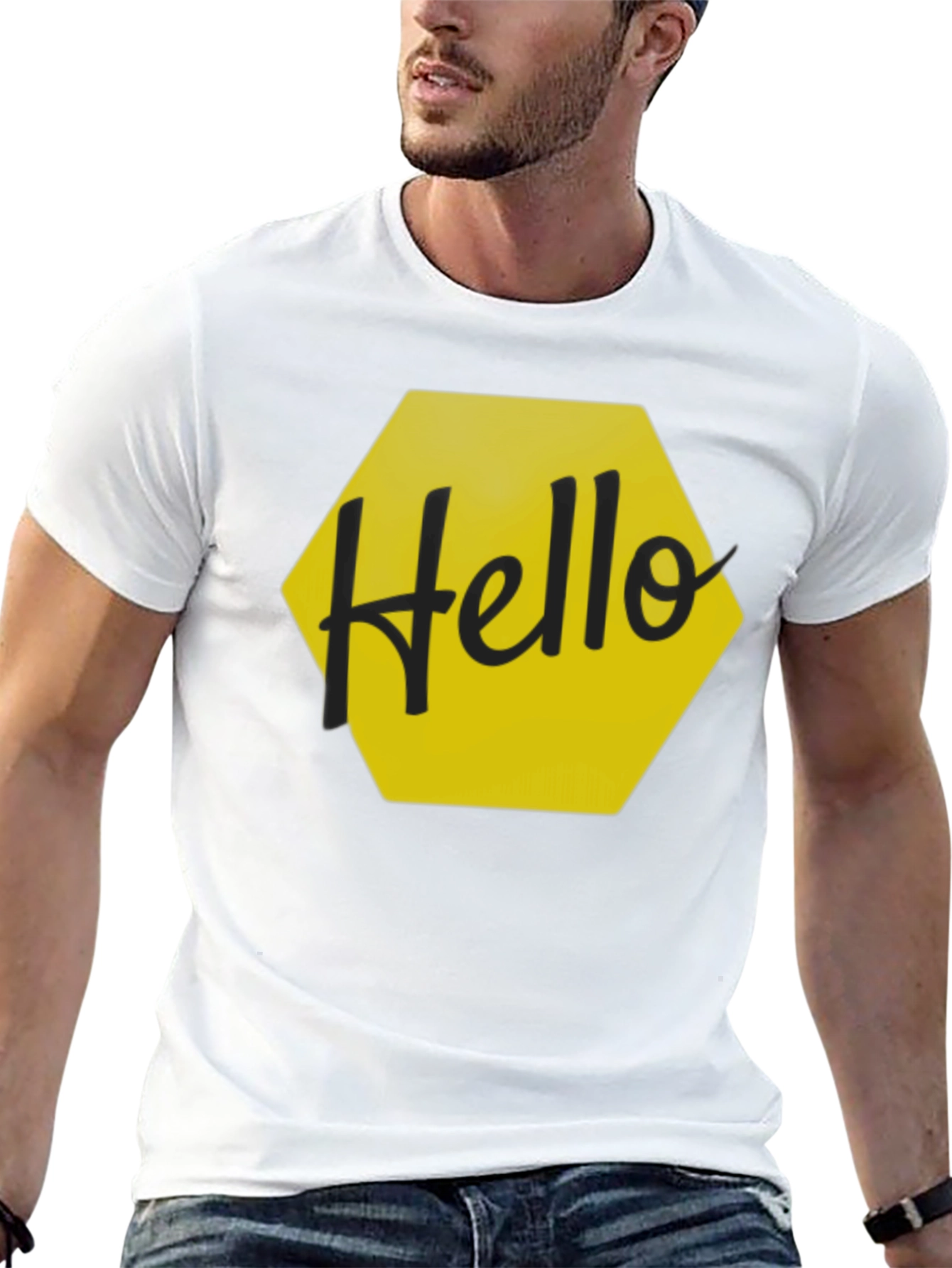 Hello Graphic Tee - Stylish Casual Wear