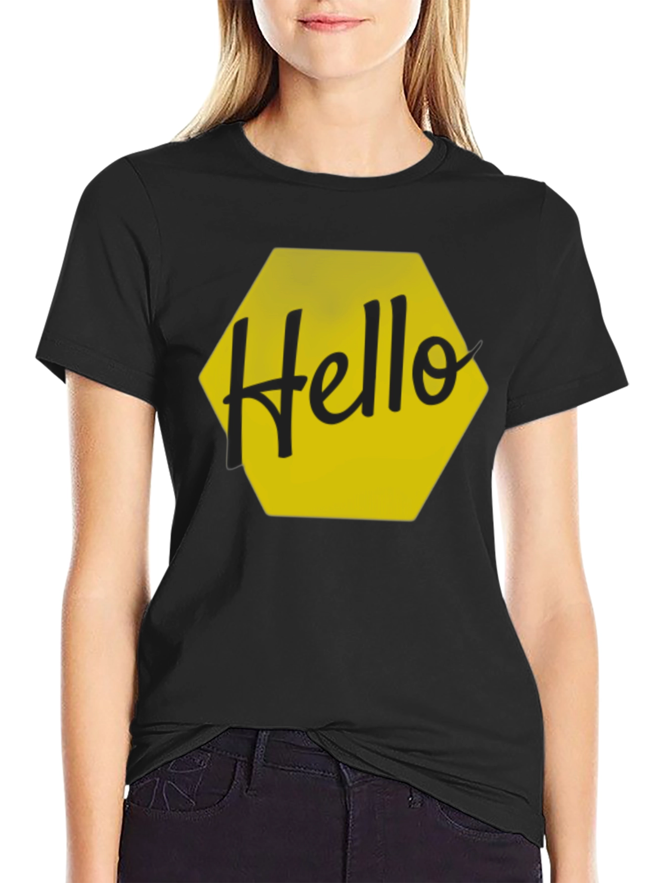 Hello Graphic Tee - Stylish Casual Wear