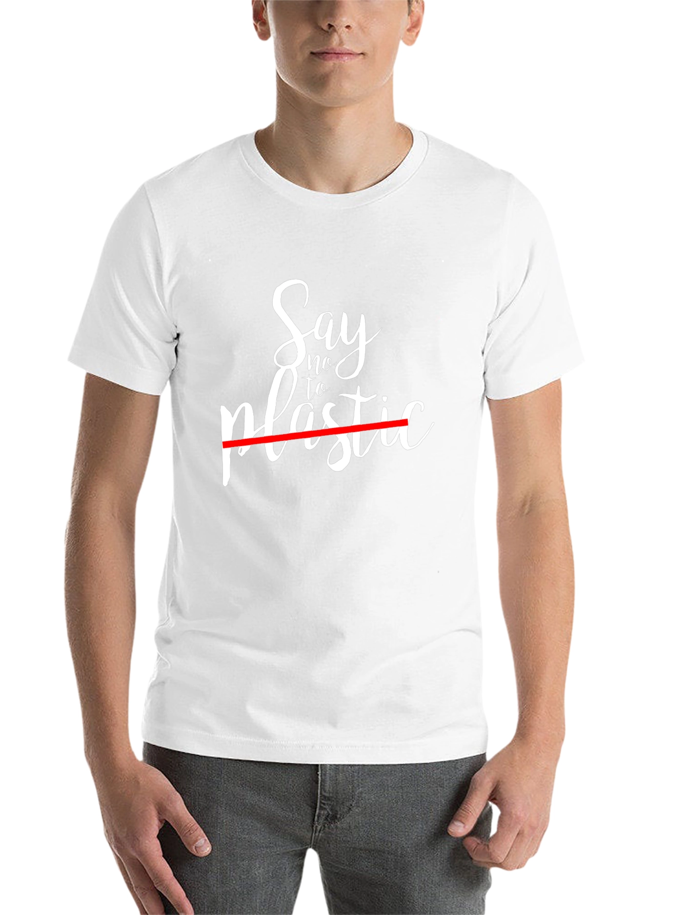 Say No To Plastic Black T-Shirt