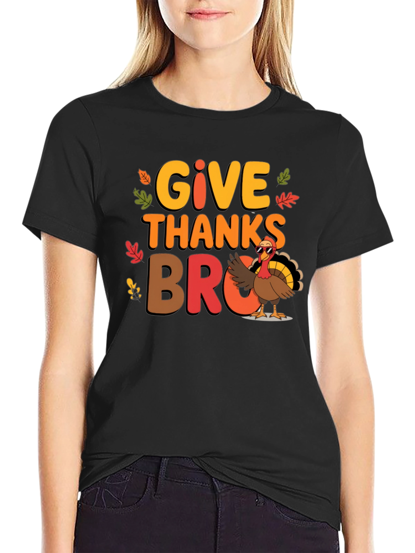 Give Thanks Bro Thanksgiving T-Shirt