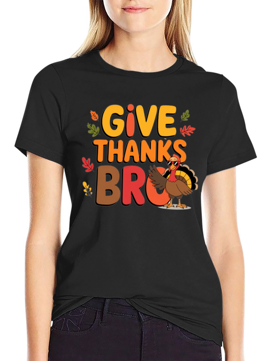 Give Thanks Bro Thanksgiving T-Shirt