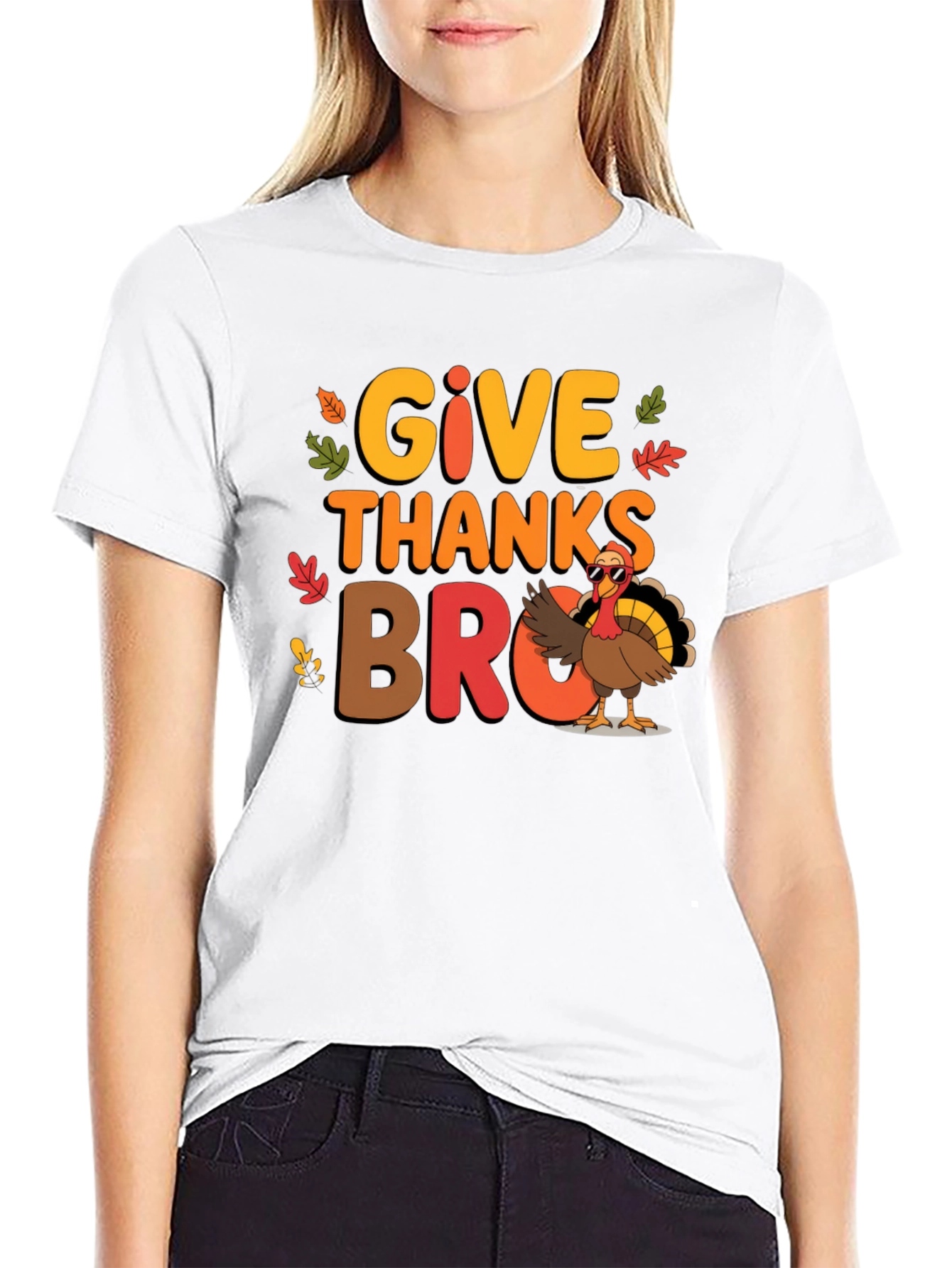 Give Thanks Bro Thanksgiving T-Shirt