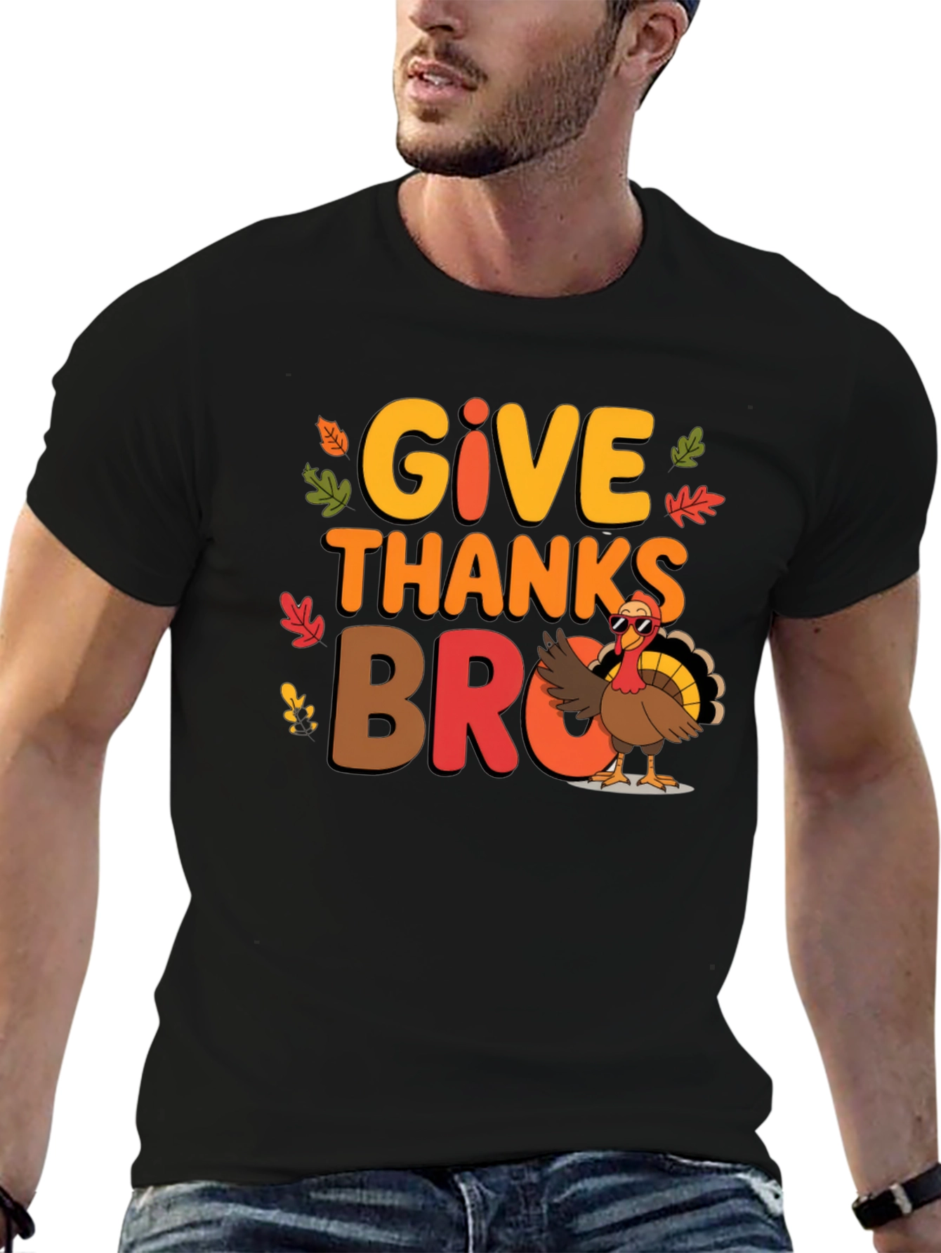 Give Thanks Bro Thanksgiving T-Shirt