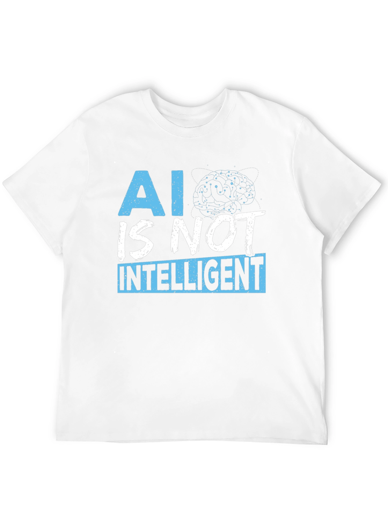AI is Not Intelligent T-Shirt - Black