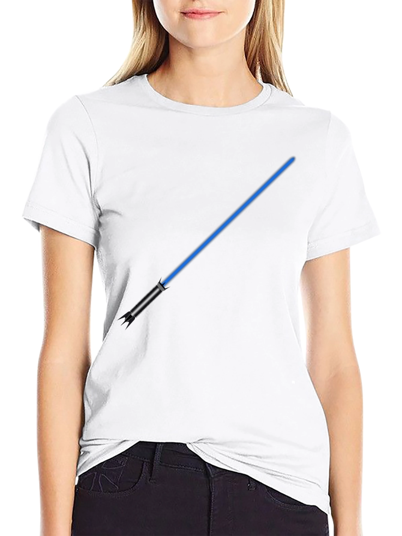 Blue Lightsaber Graphic T-Shirt