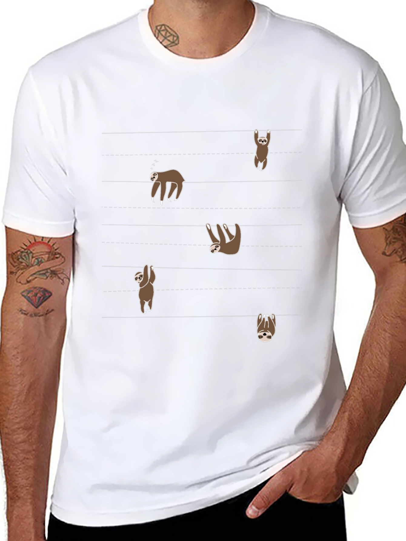 Sloth Hanging Around T-Shirt