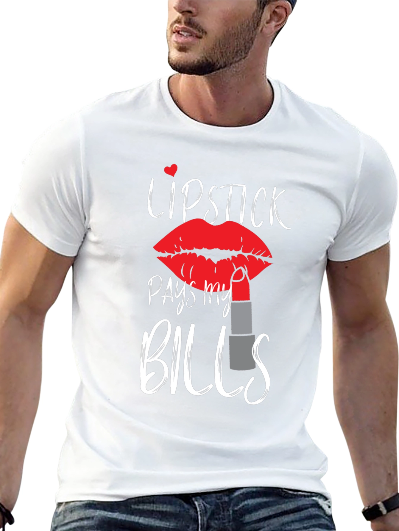 Lipstick Pays My Bills Graphic Tee
