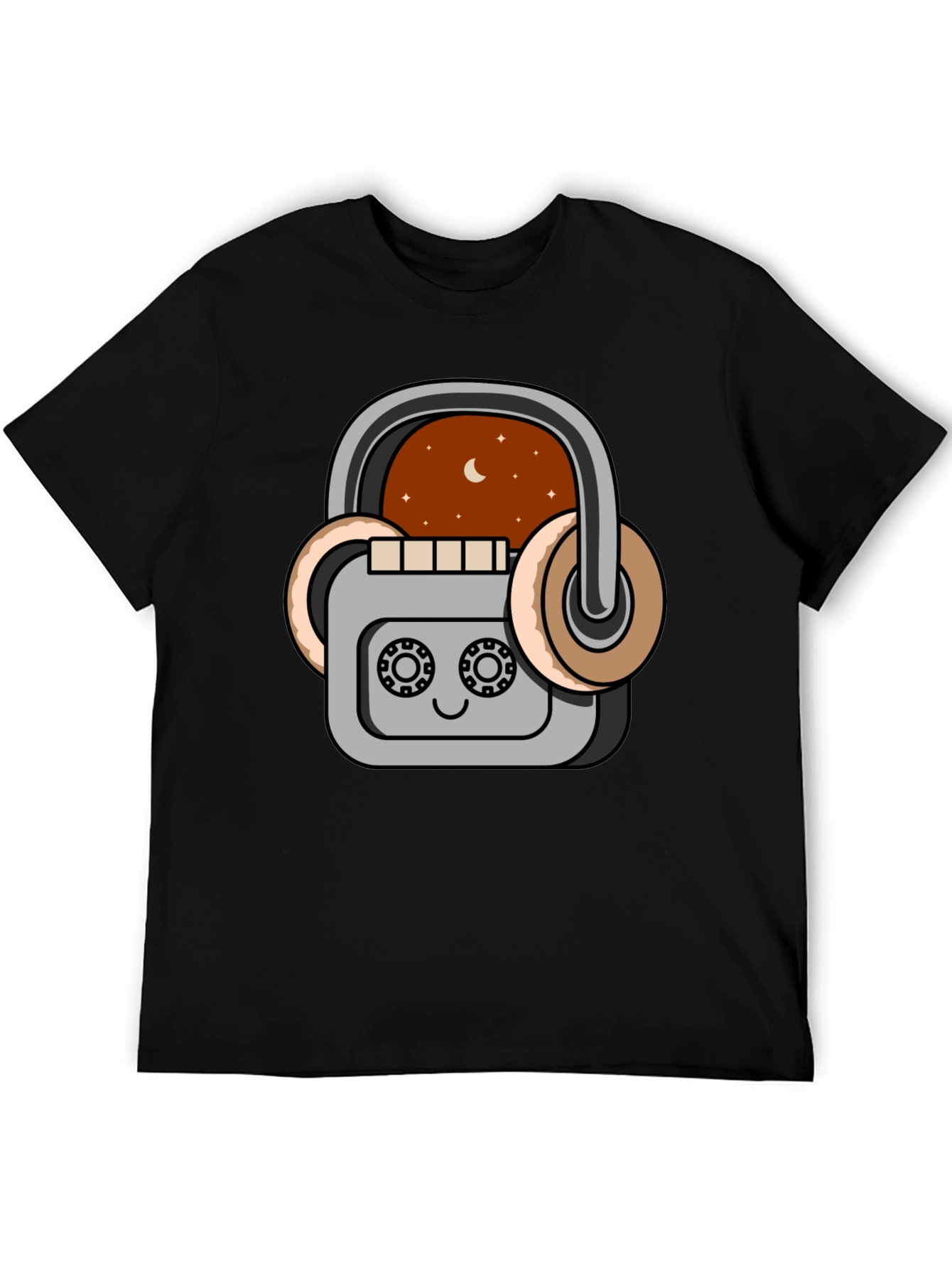 Retro Cassette Player Graphic T-Shirt - Music Lover Tee