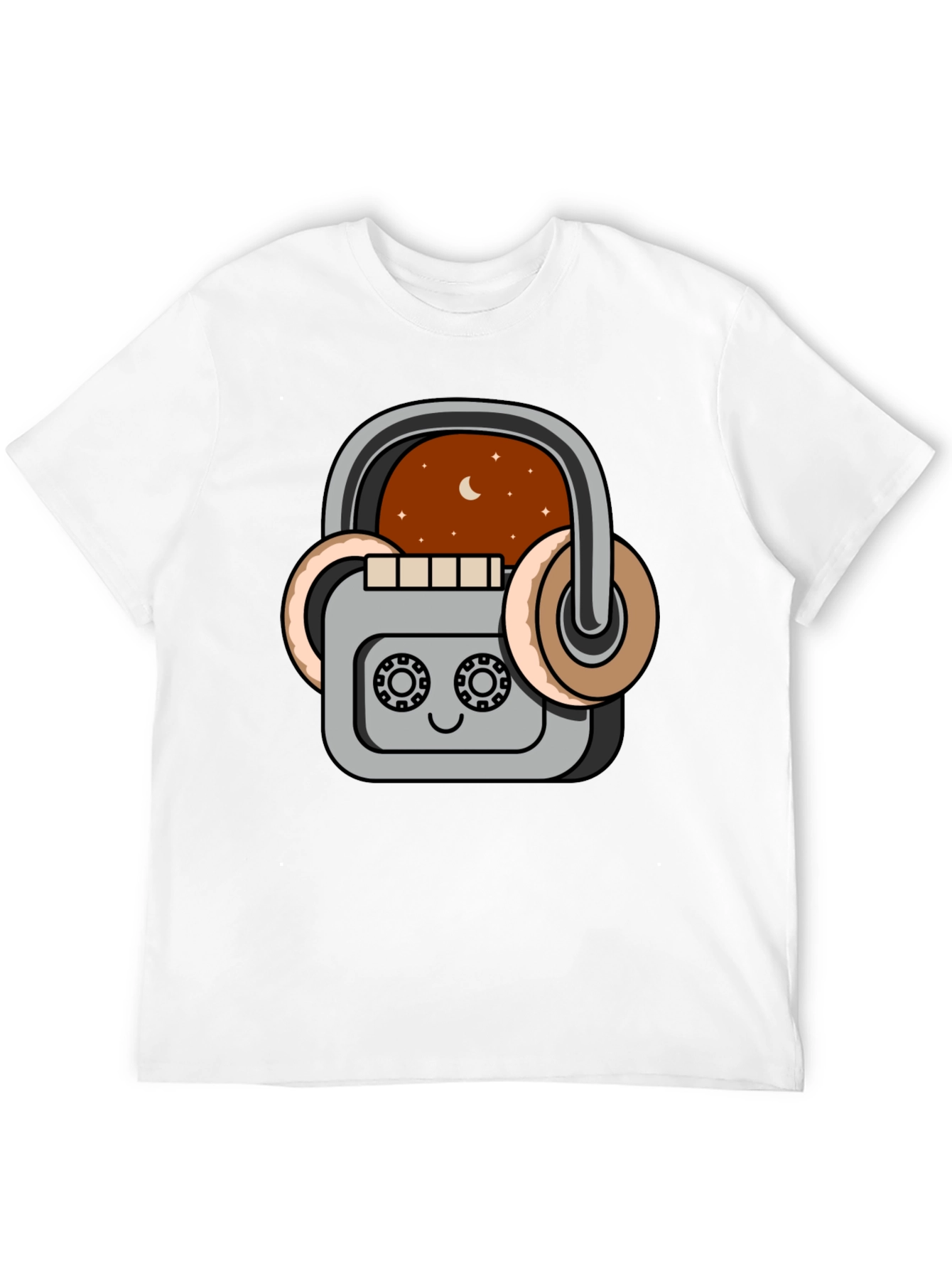 Retro Cassette Player Graphic T-Shirt - Music Lover Tee