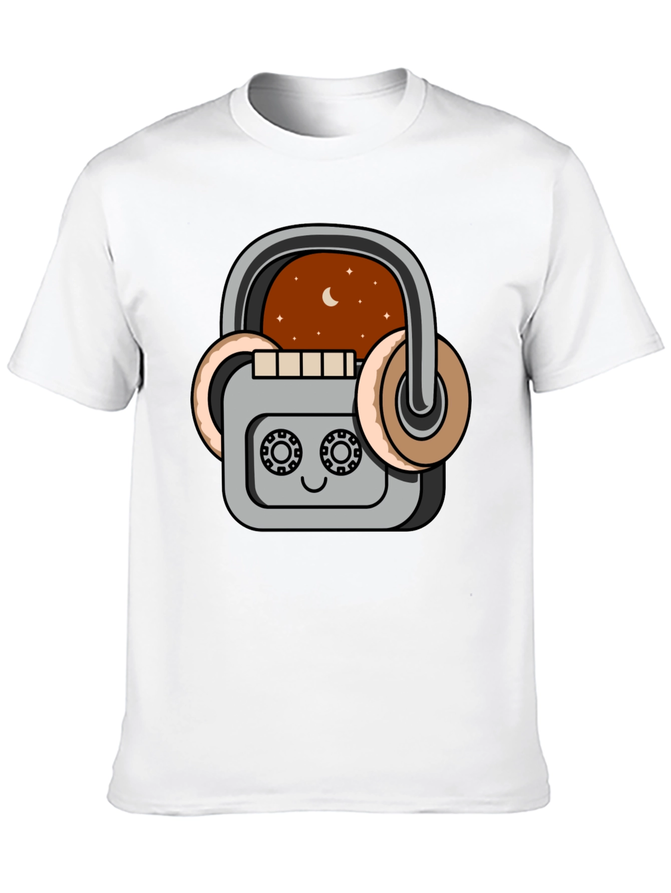 Retro Cassette Player Graphic T-Shirt - Music Lover Tee