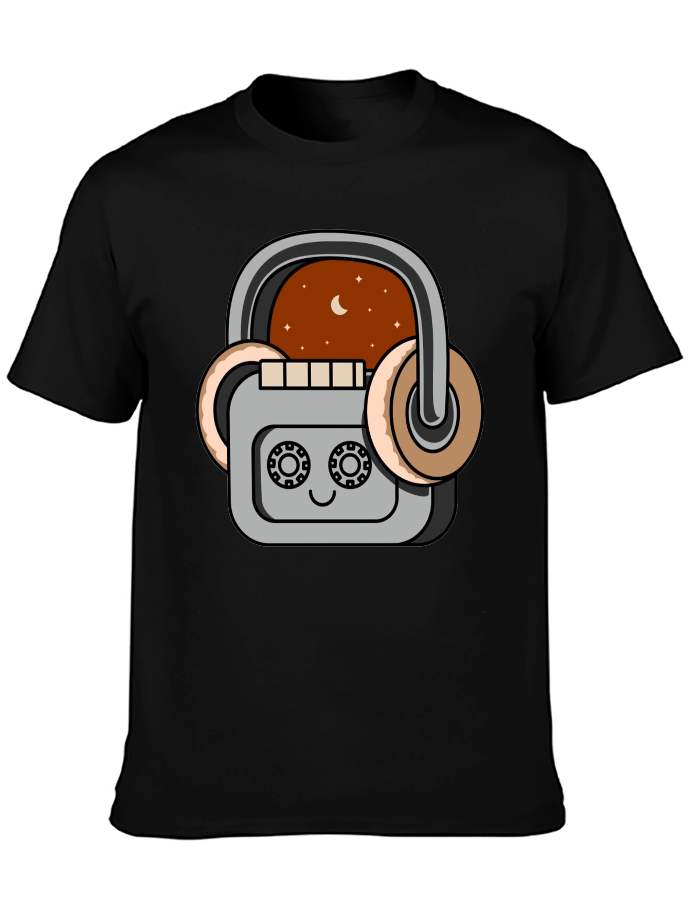 Retro Cassette Player Graphic T-Shirt - Music Lover Tee