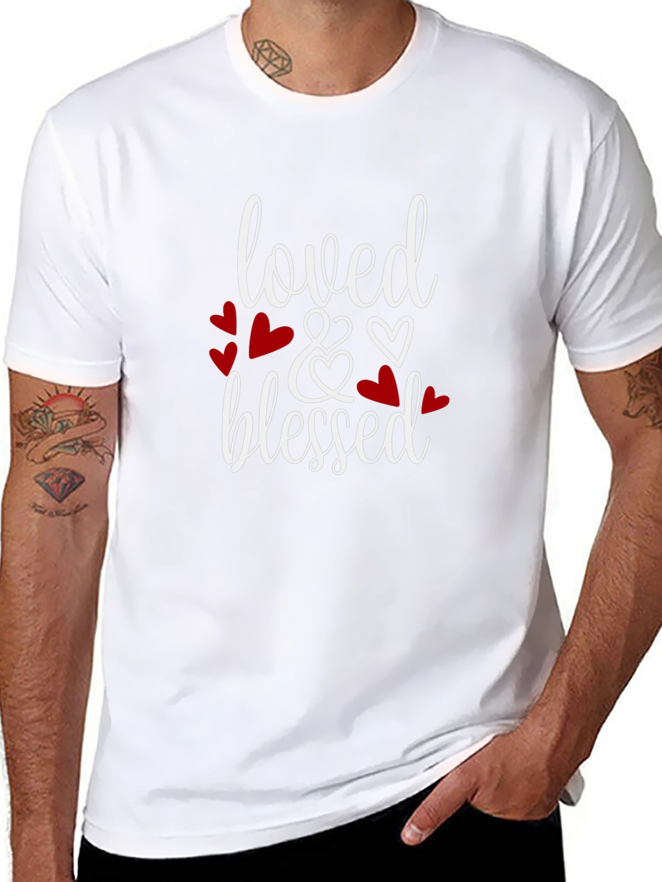 Loved & Blessed Black T-Shirt