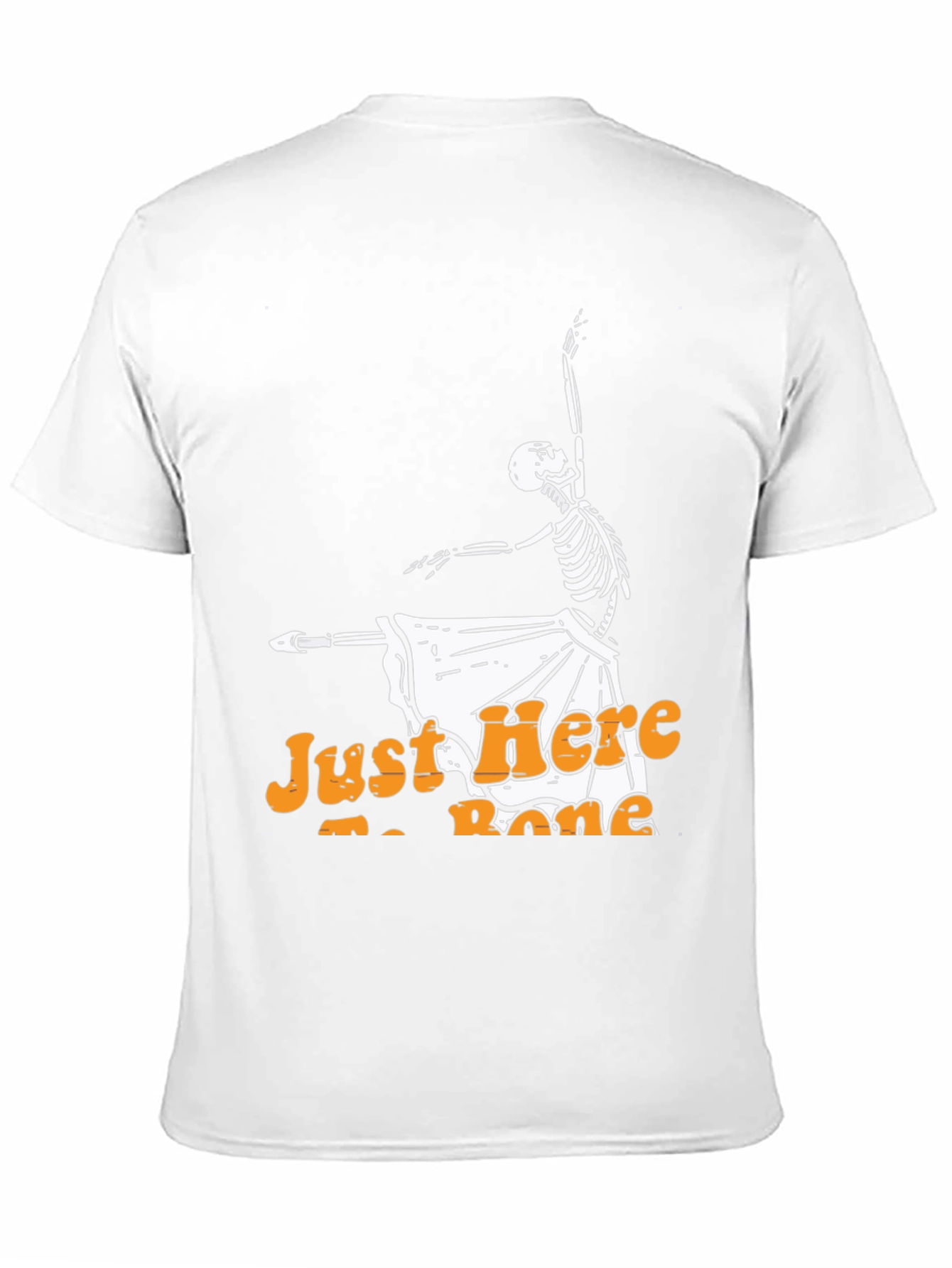 Dancing Skeleton Halloween T-Shirt - Just Here to Bone