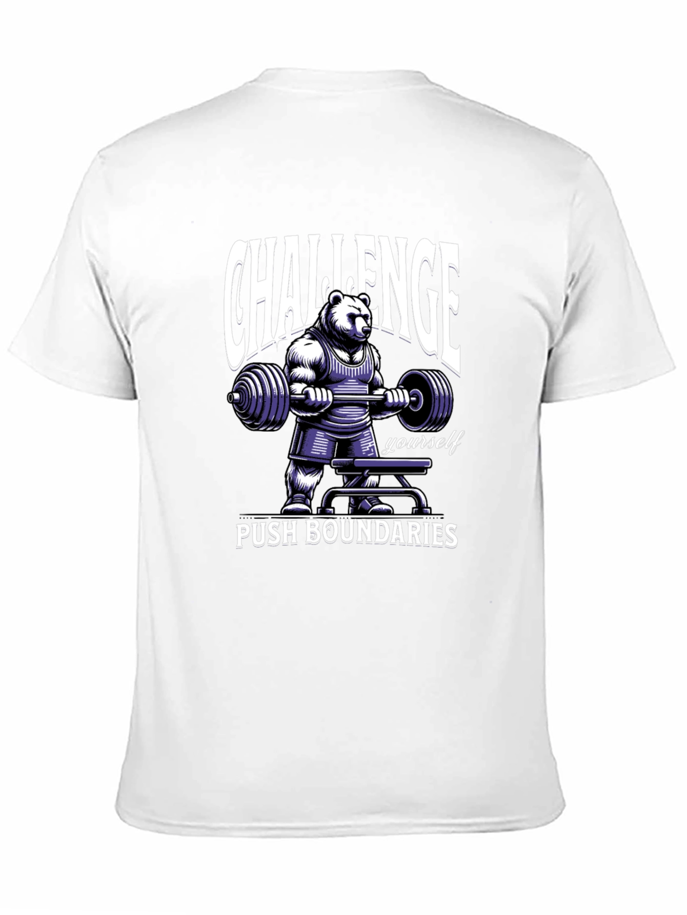 Challenge Yourself Bear Graphic T-Shirt