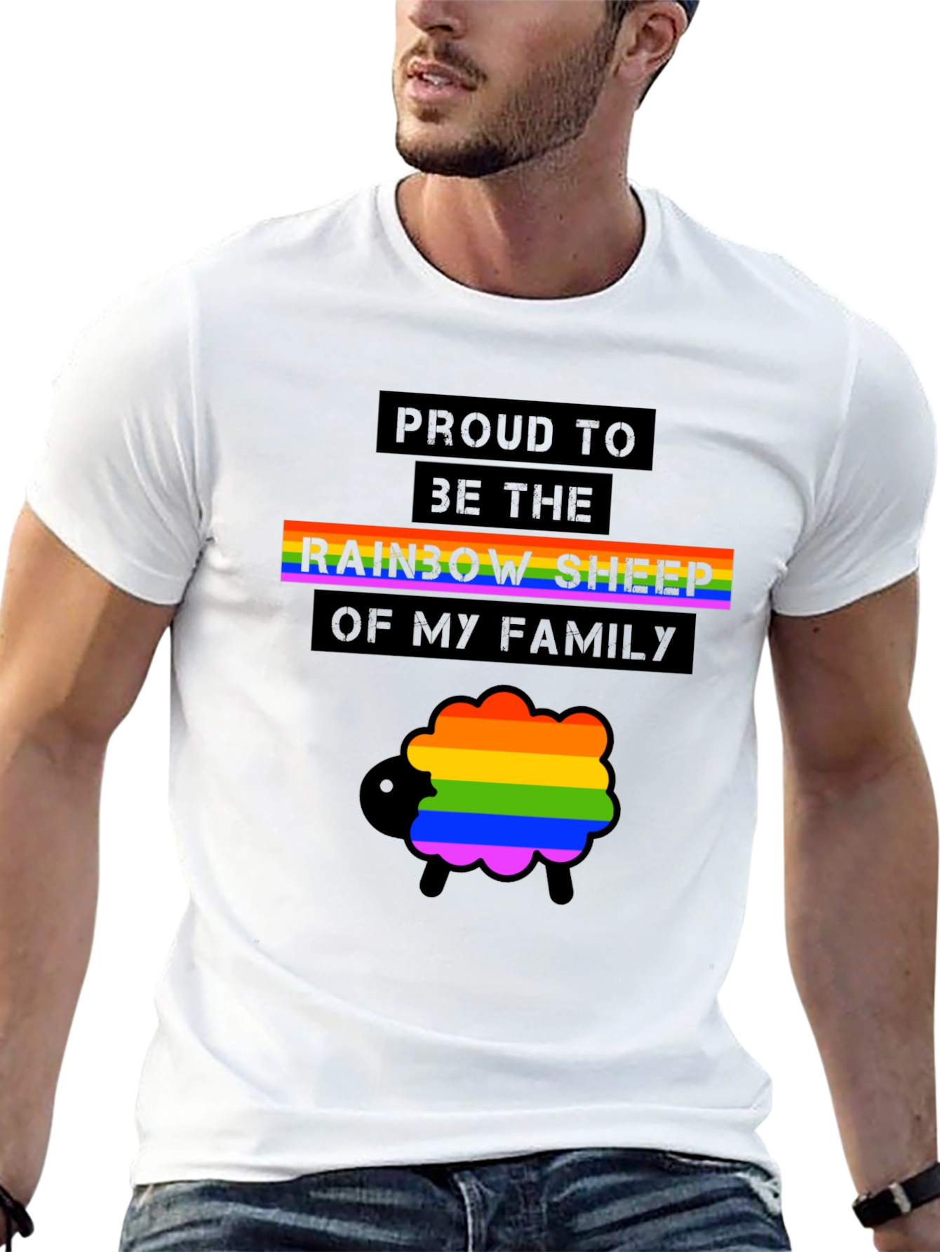 Rainbow Sheep Pride T-Shirt