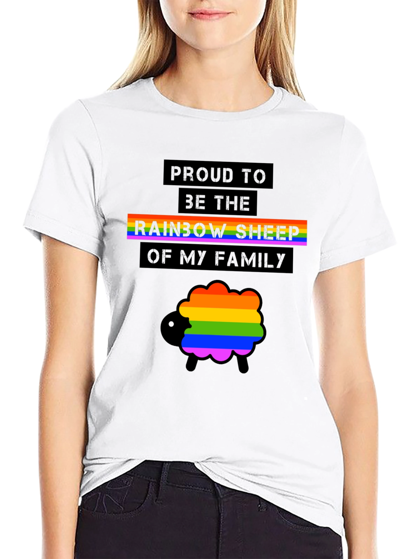 Rainbow Sheep Pride T-Shirt