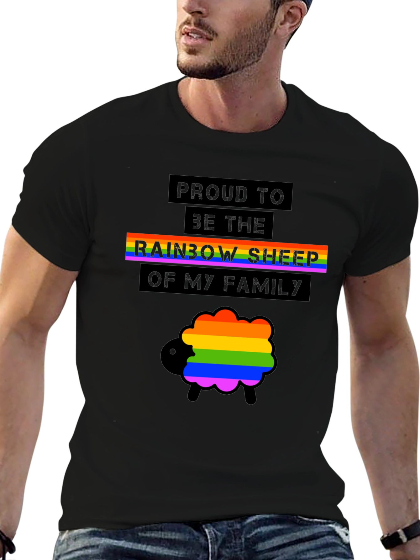 Rainbow Sheep Pride T-Shirt